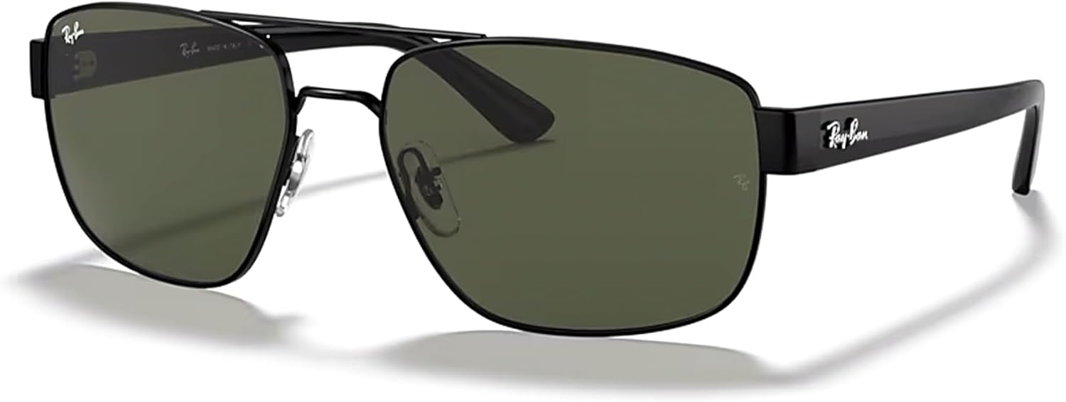 Ray-Ban RB3663 Rectangle Sunglasses for Men +BUNDLE with ACCESSORY EYEWEAR KIT