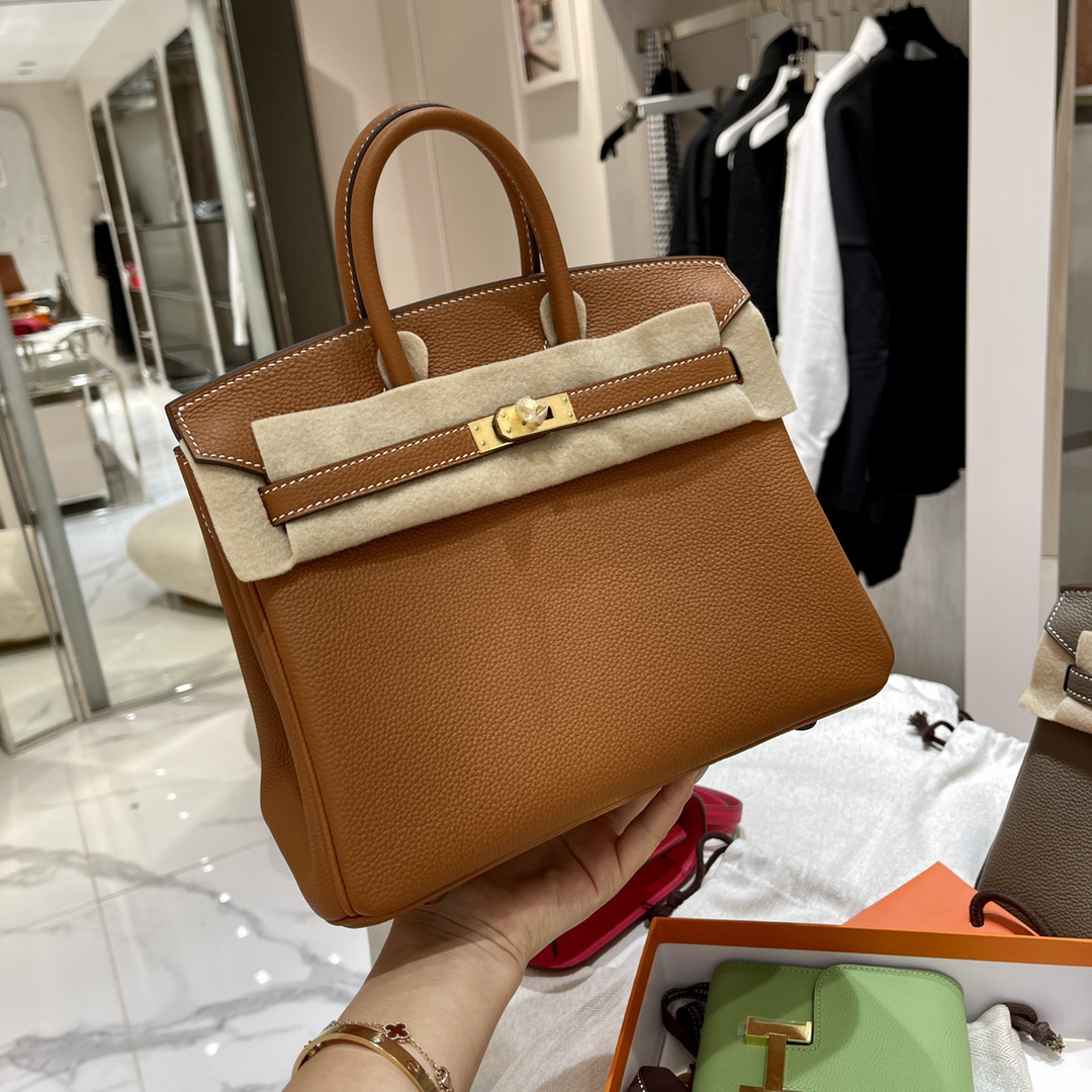 [TOP] HERMES Birkin Togo Leather 25cm - Gold & GHW - 711 Luxury