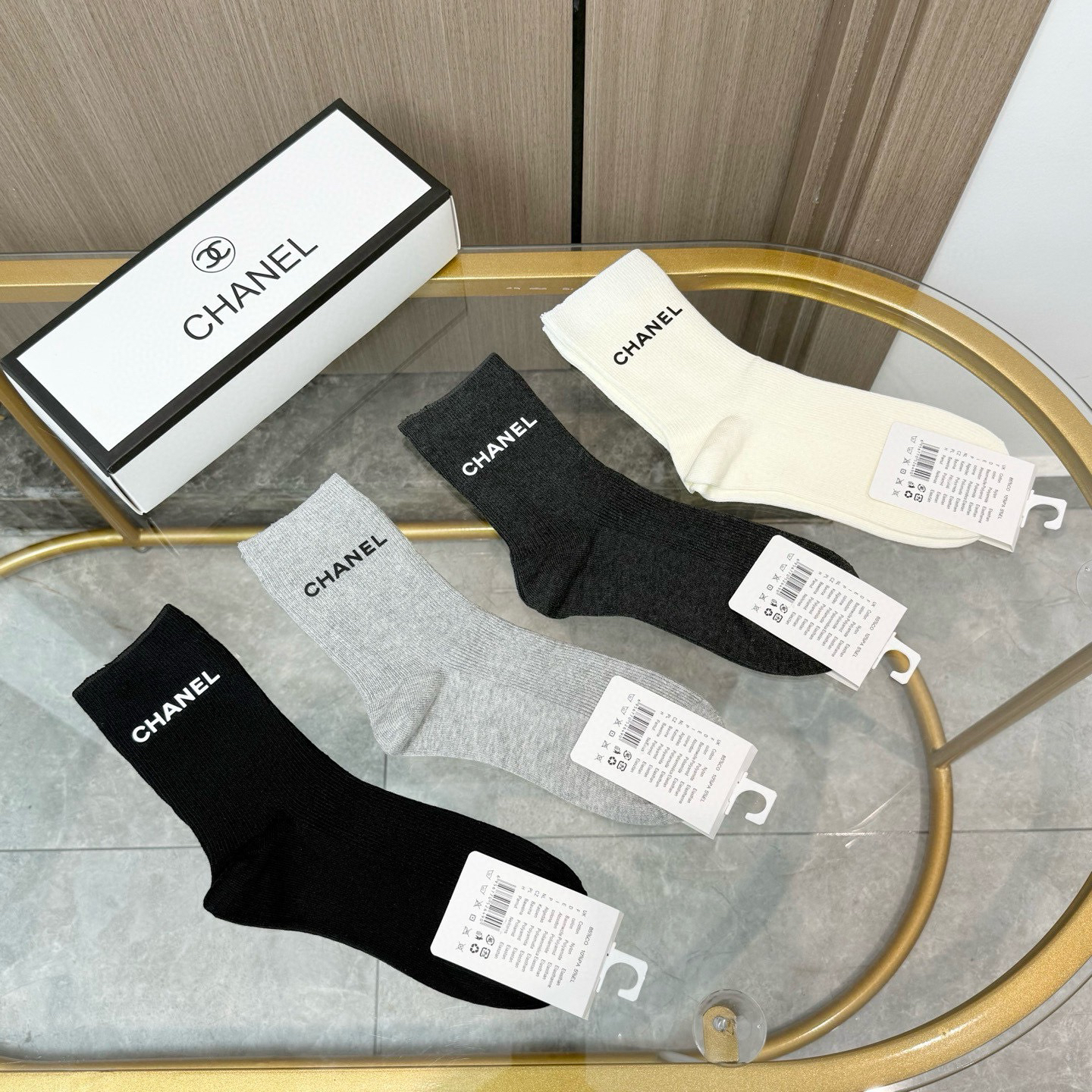 [TOP] CHANEL Socks - 4 Pieces as a Set - 711 Luxury