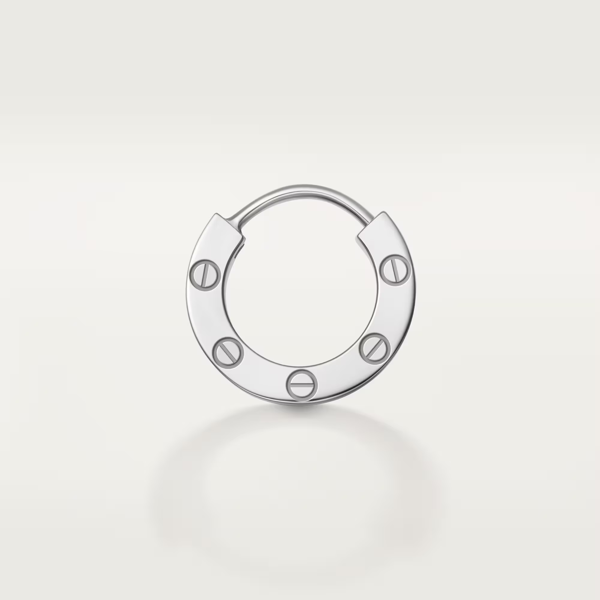 Carty Love Stardust Earrings, White Gold, Paved  Moissanite