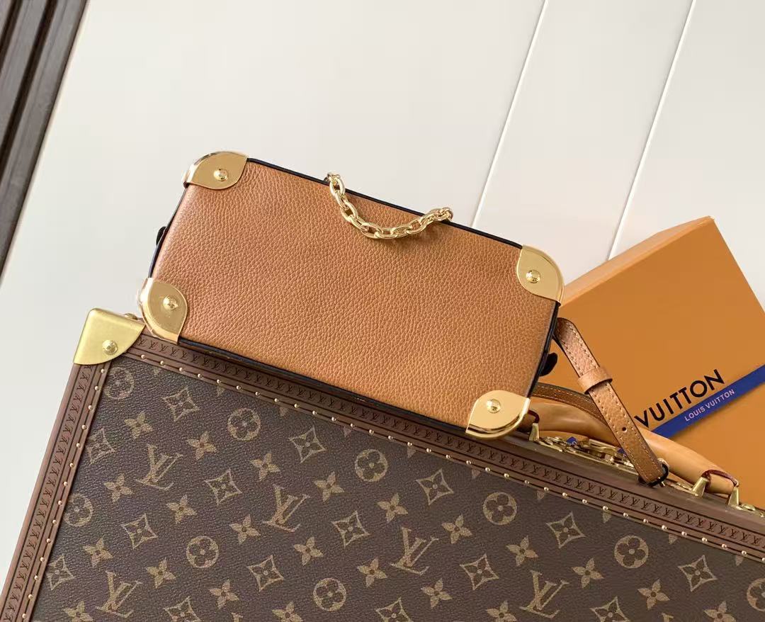 [TOP] Louis Vuitton LV ALMA TRUNK BB 22 x 19 x 11 cm - Brown - 711 Luxury