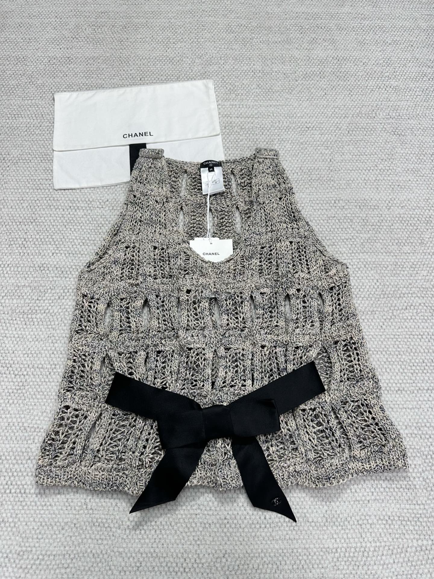 Chanel Top-quality Version CC Hollow Woven Vest Skirt #312157