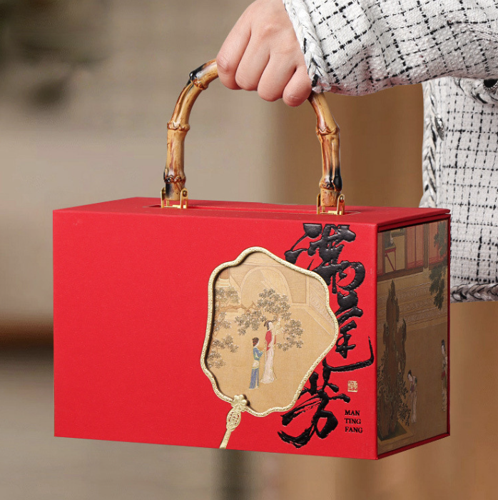 Tea packaging box for gift red