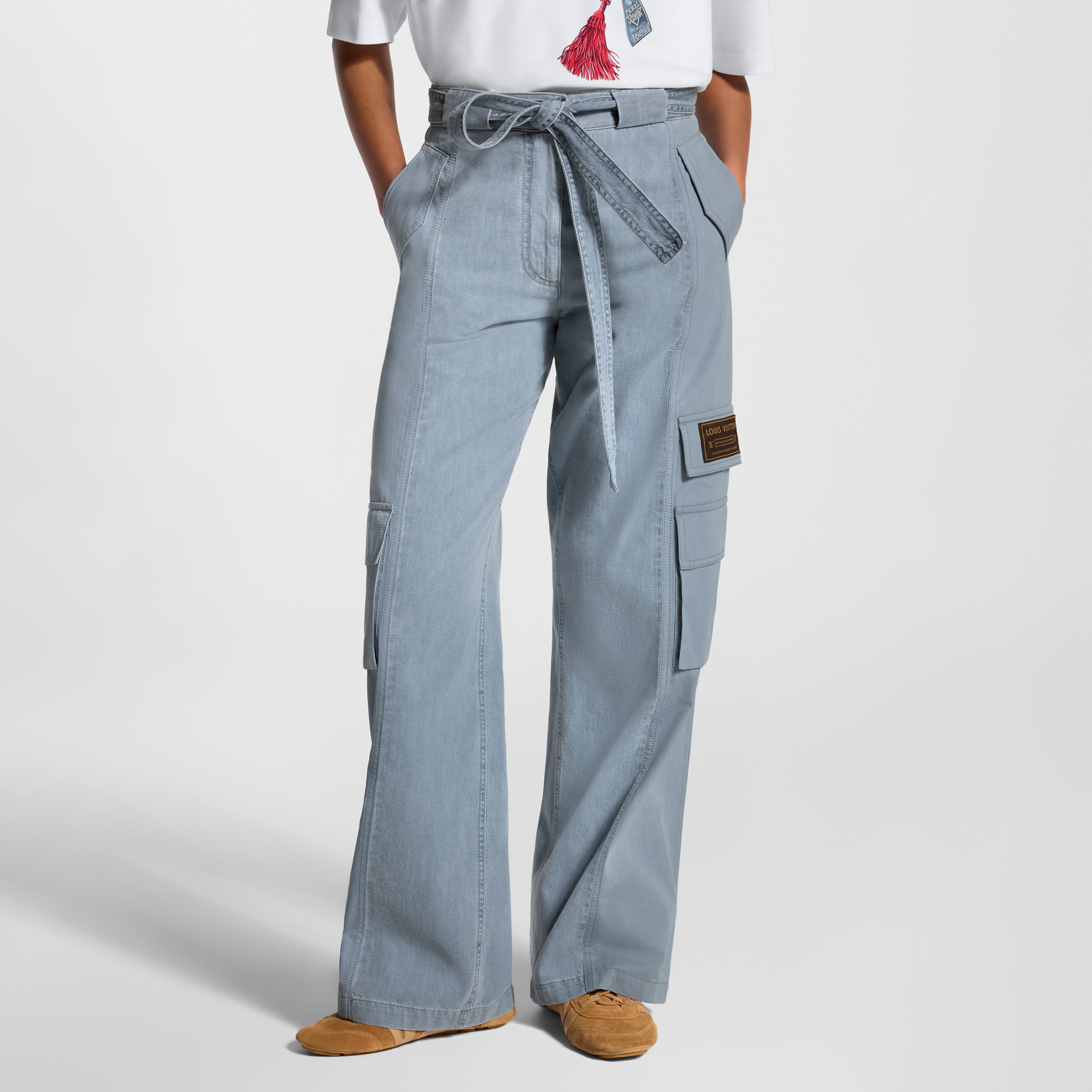 Louis Vuitton Clothing LOUIS VUITTON Utility Pocket Washed Denim Jeans #389675 View 2 | Nigo Office