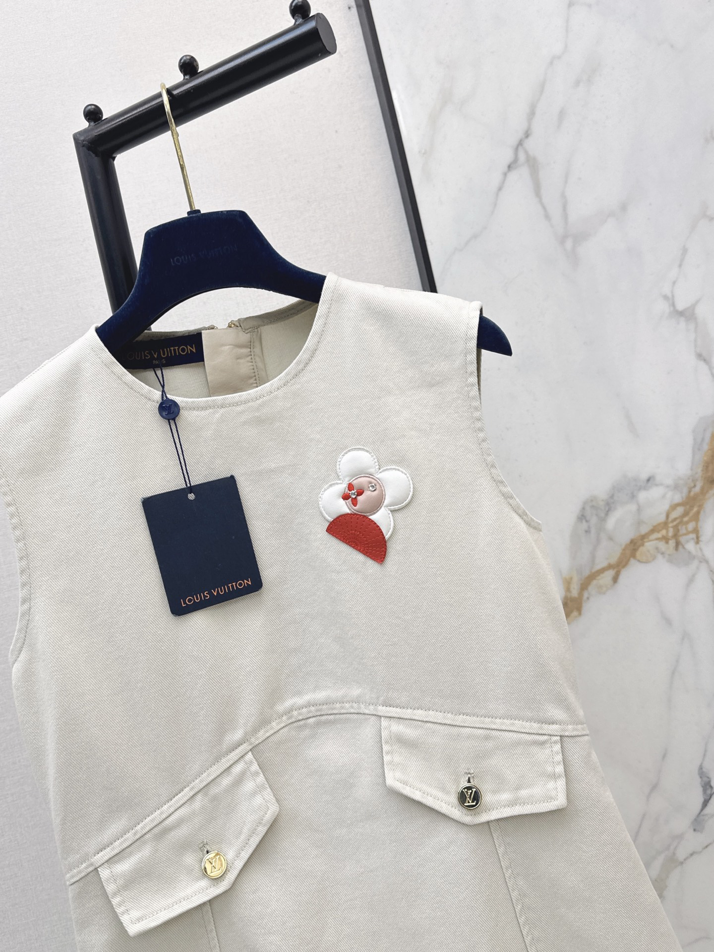 [TOP] Louis Vuitton LV Dress - White