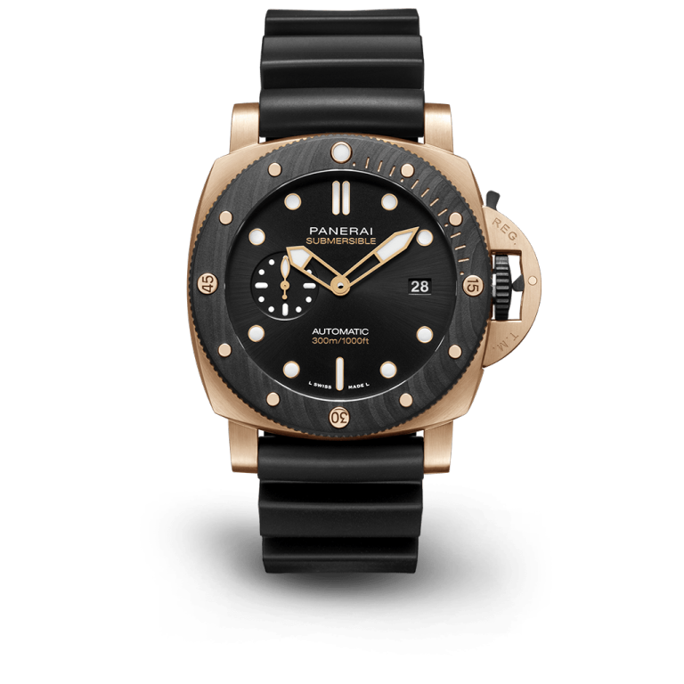 Submersible Black QuarantaQuattro GoldtechTM OroCarbo 44mm