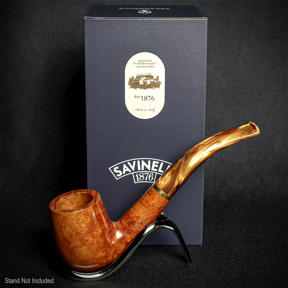 Savinelli Whiskey Natural Smooth 606 - 6mm Briar Pipe
