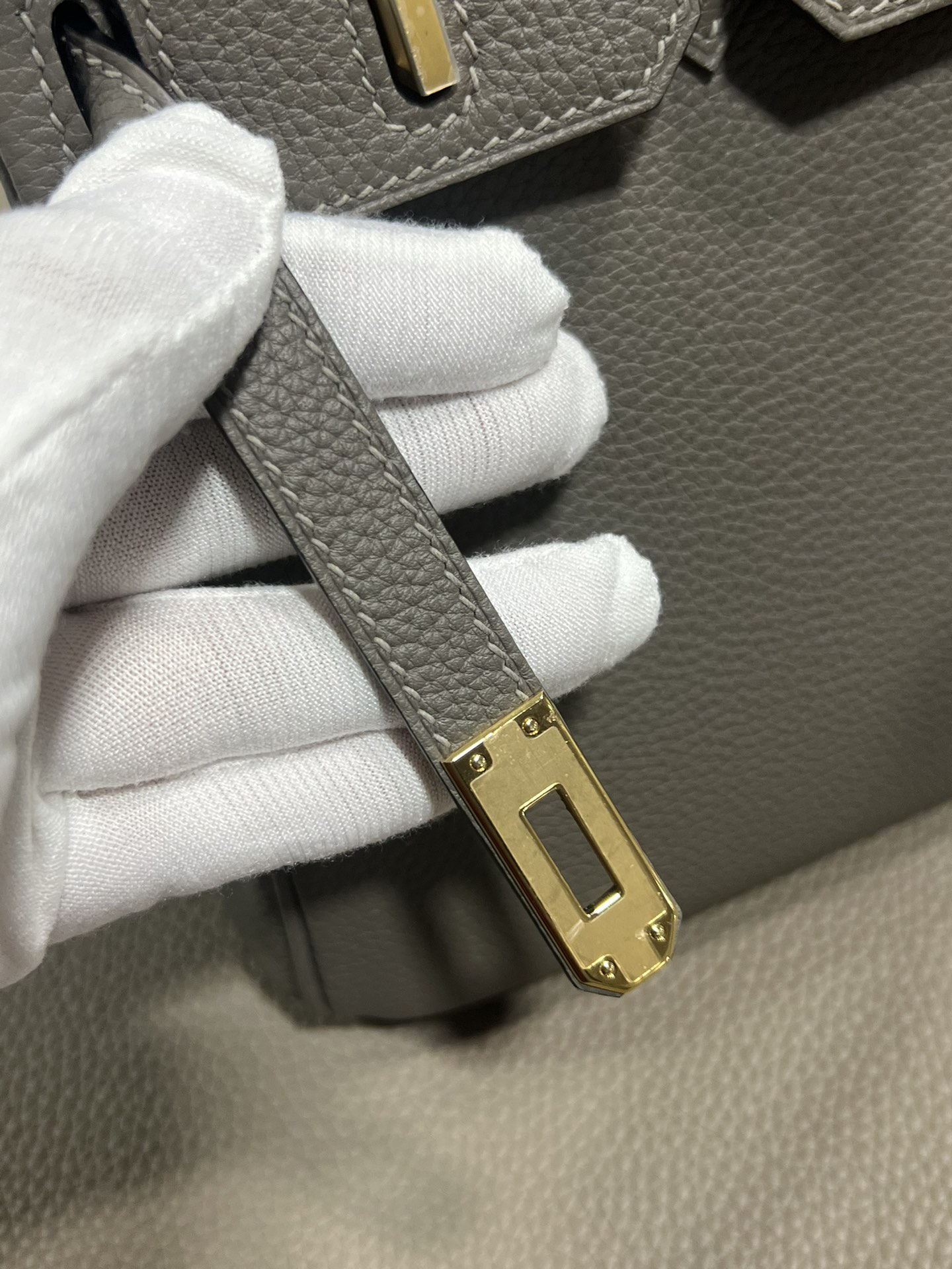 [TOP] HERMES Birkin Togo Leather 25cm/30cm - Etain & GHW