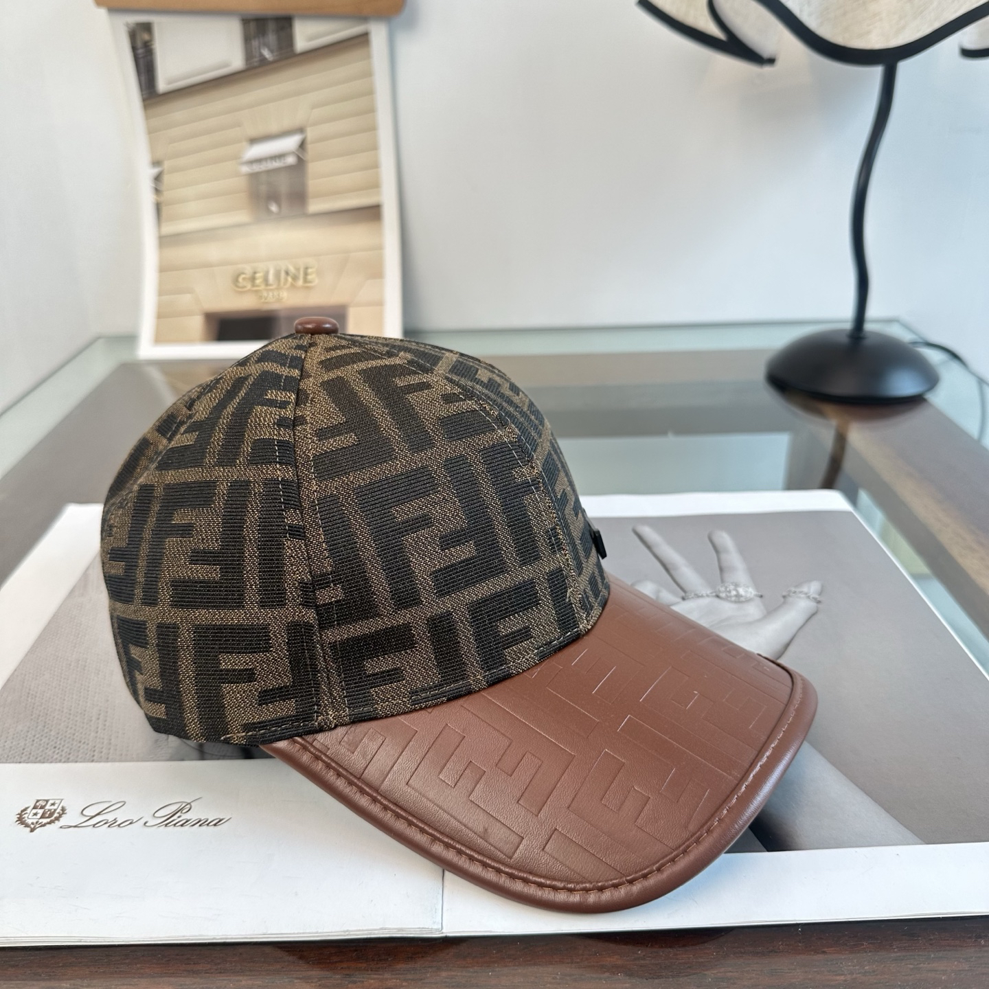 [TOP] FENDI Baseball Hat - Brown - 711 Luxury