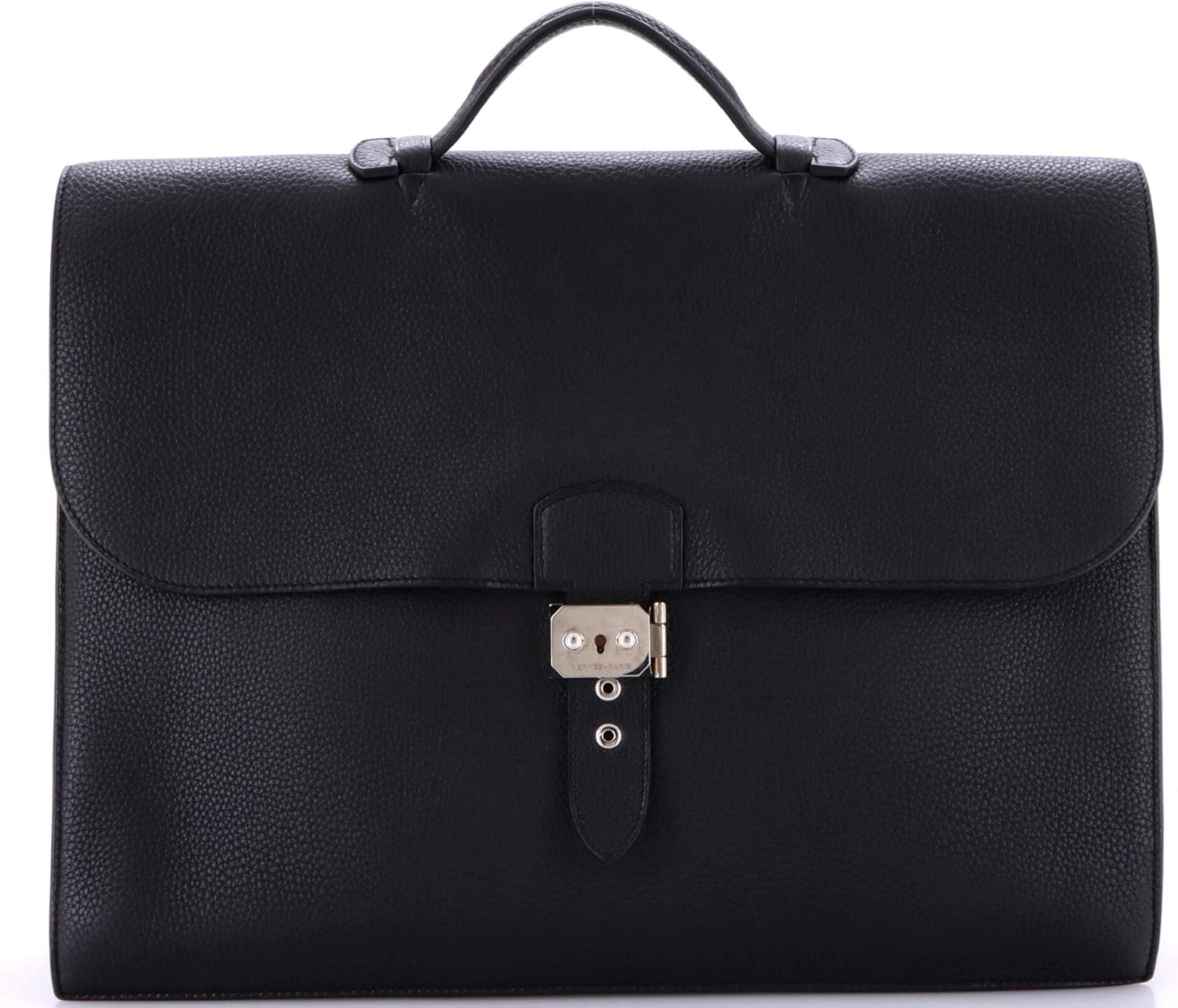 Hermès, Pre-Loved Sac a Depeches Bag Togo 41, Noir