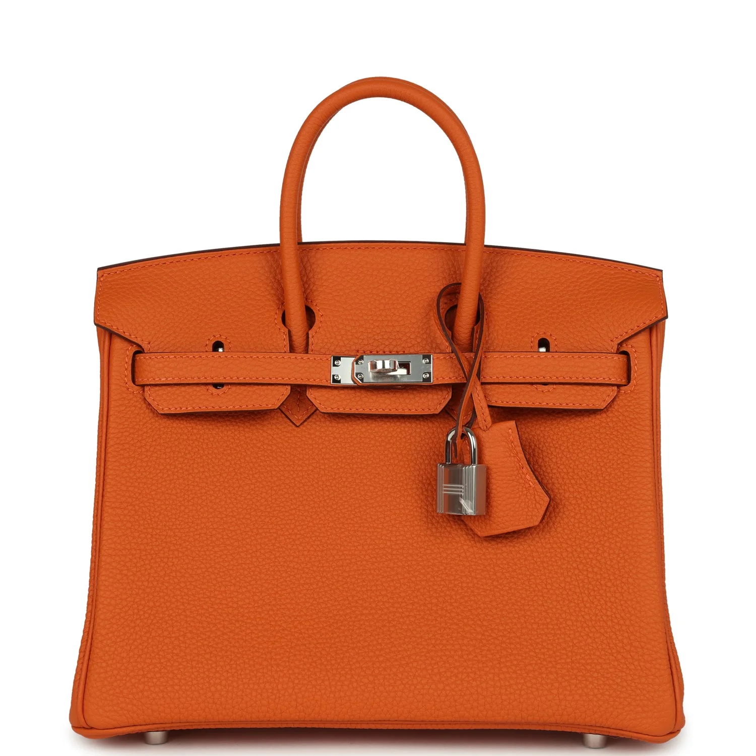 Hermes BirkinOrange Togo Palladium Hardware