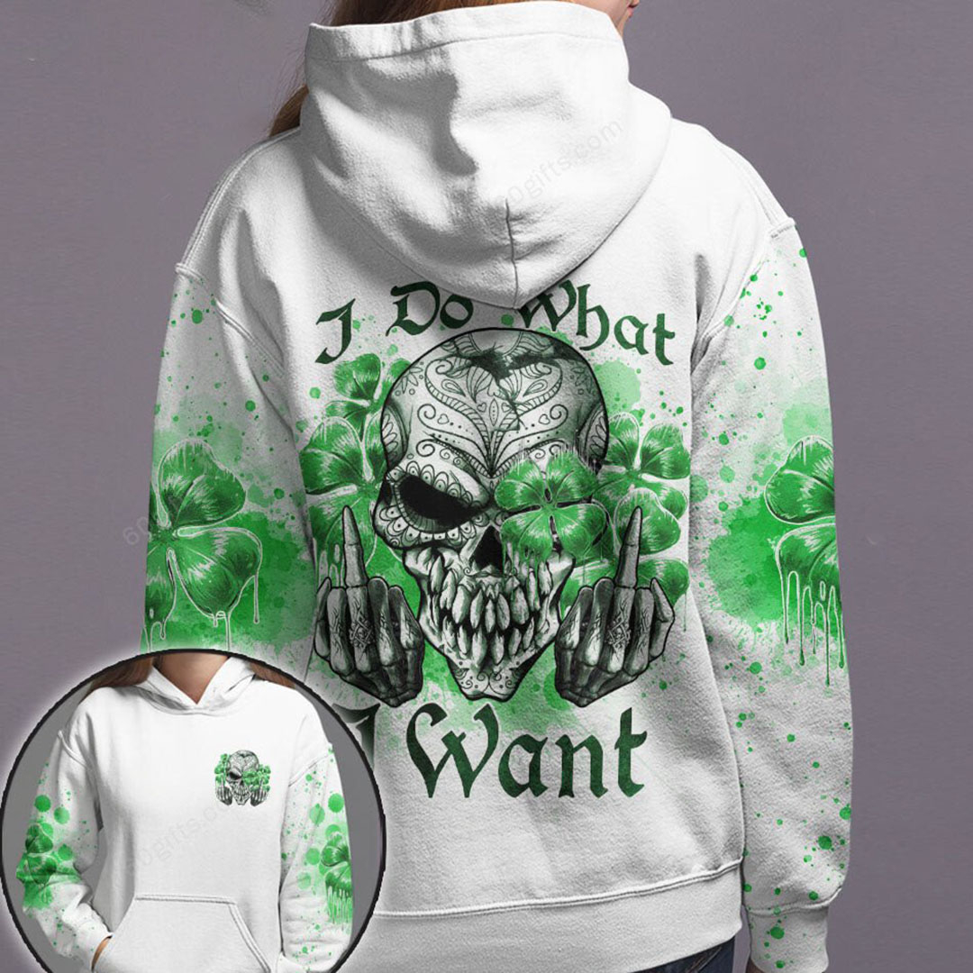 Casual Skull Print Women's Hoodie