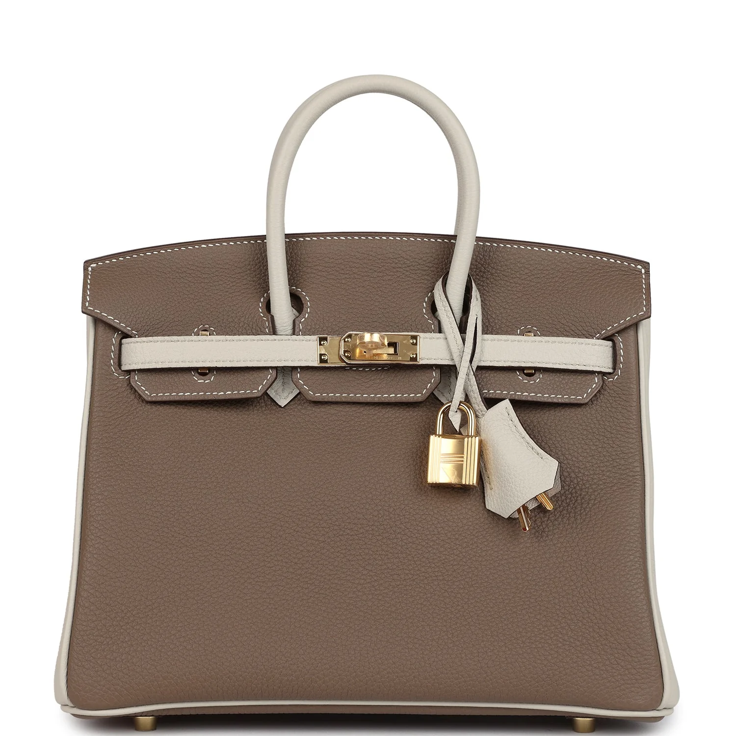 Hermes Special Order (HSS) BirkinEtoupe and Craie Togo Gold Hardware