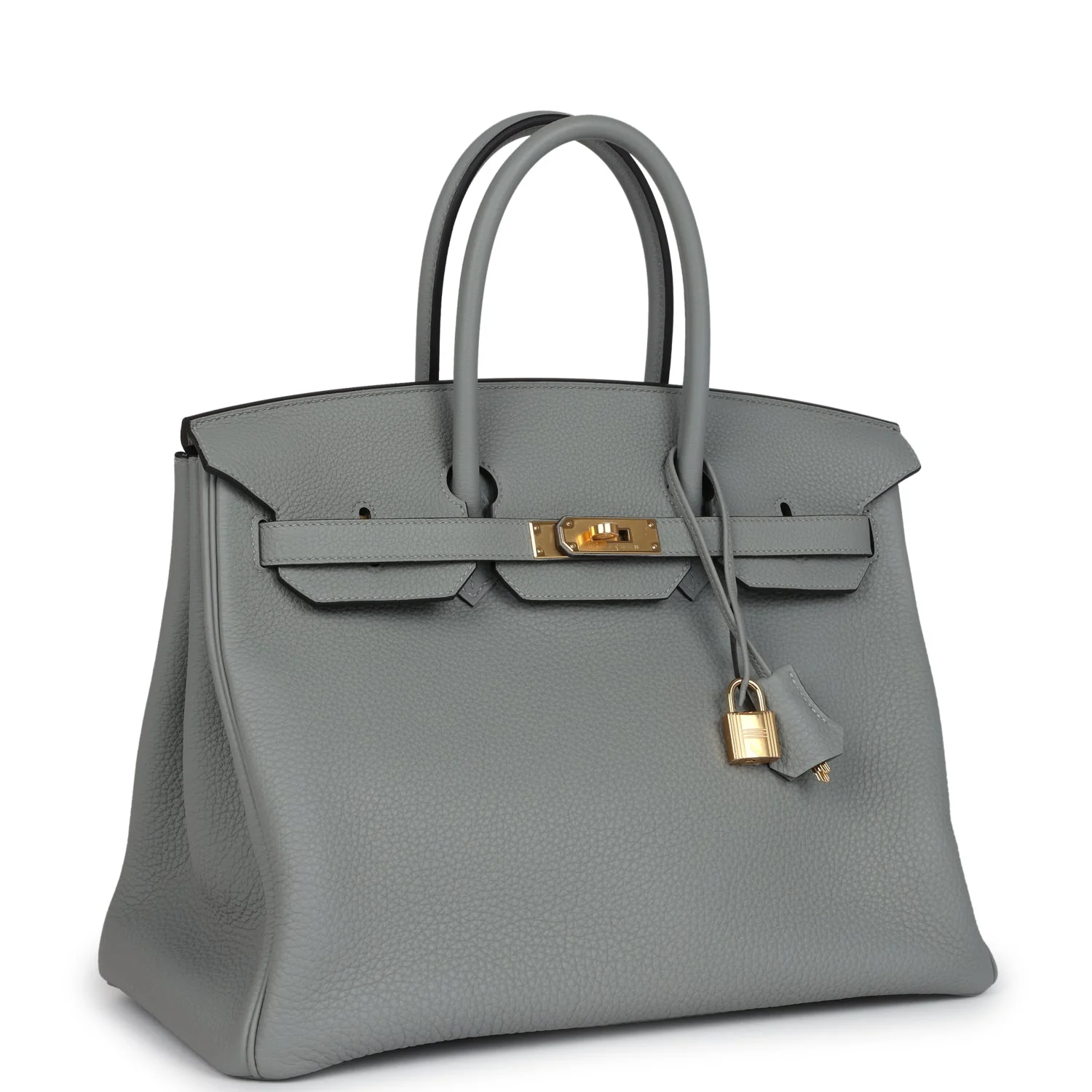 Hermes BirkinGris Mouette Togo Gold Hardware
