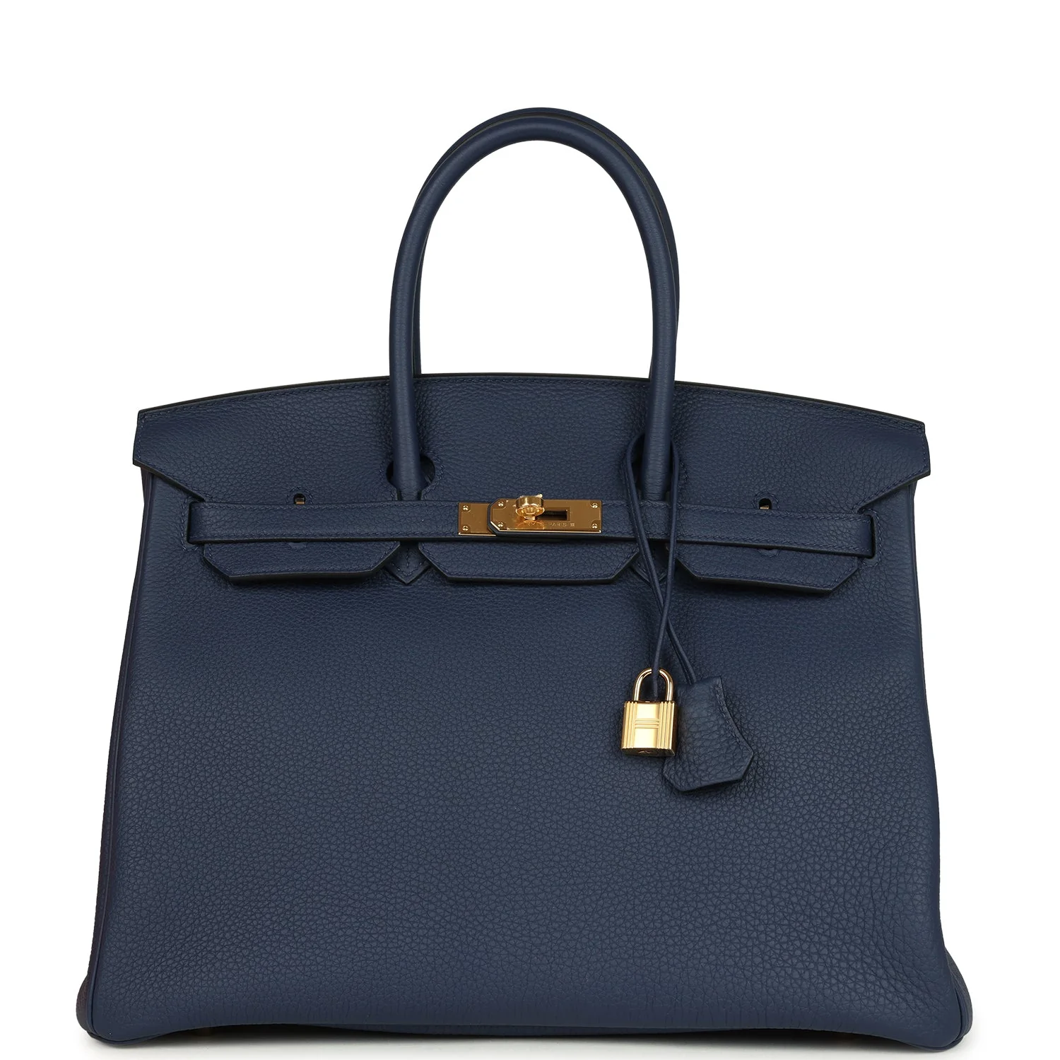 Hermes BirkinBleu Navy Togo Gold Hardware