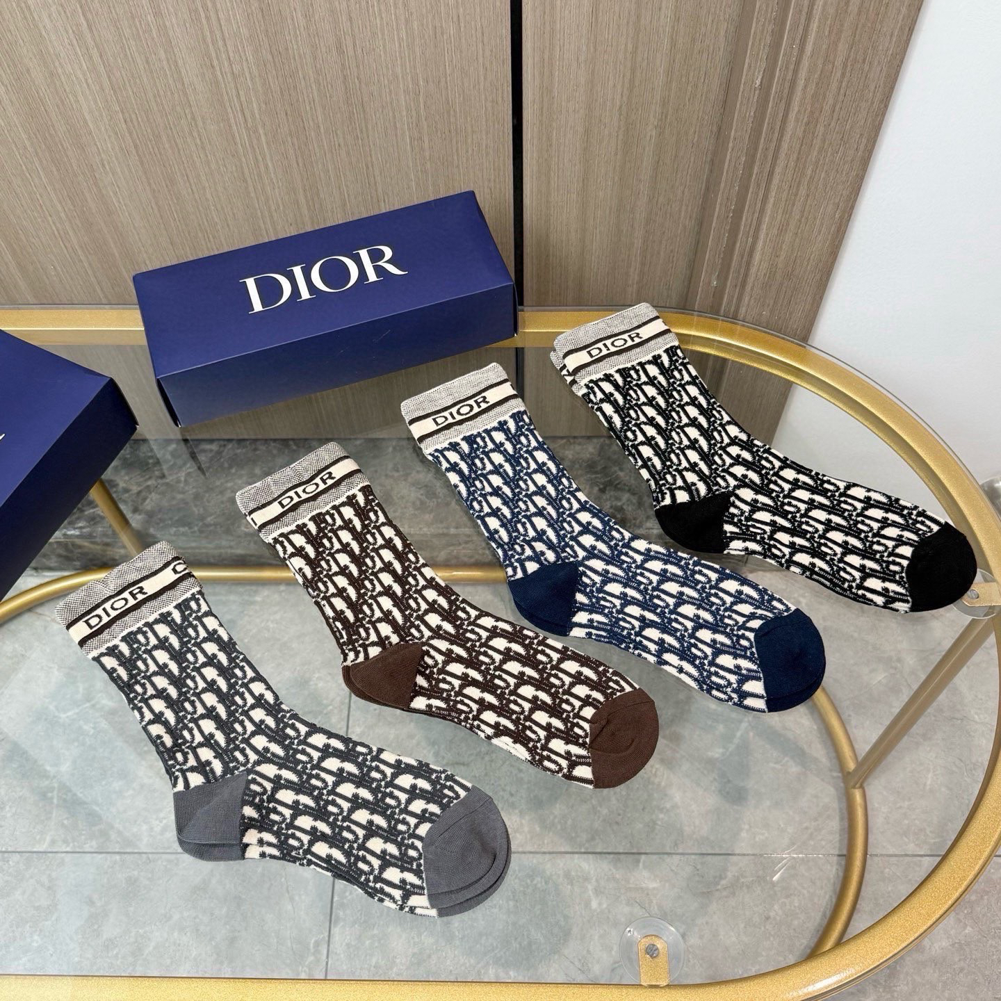 [TOP] Christian Dior Socks - 4 Pieces as a Set - 711 Luxury