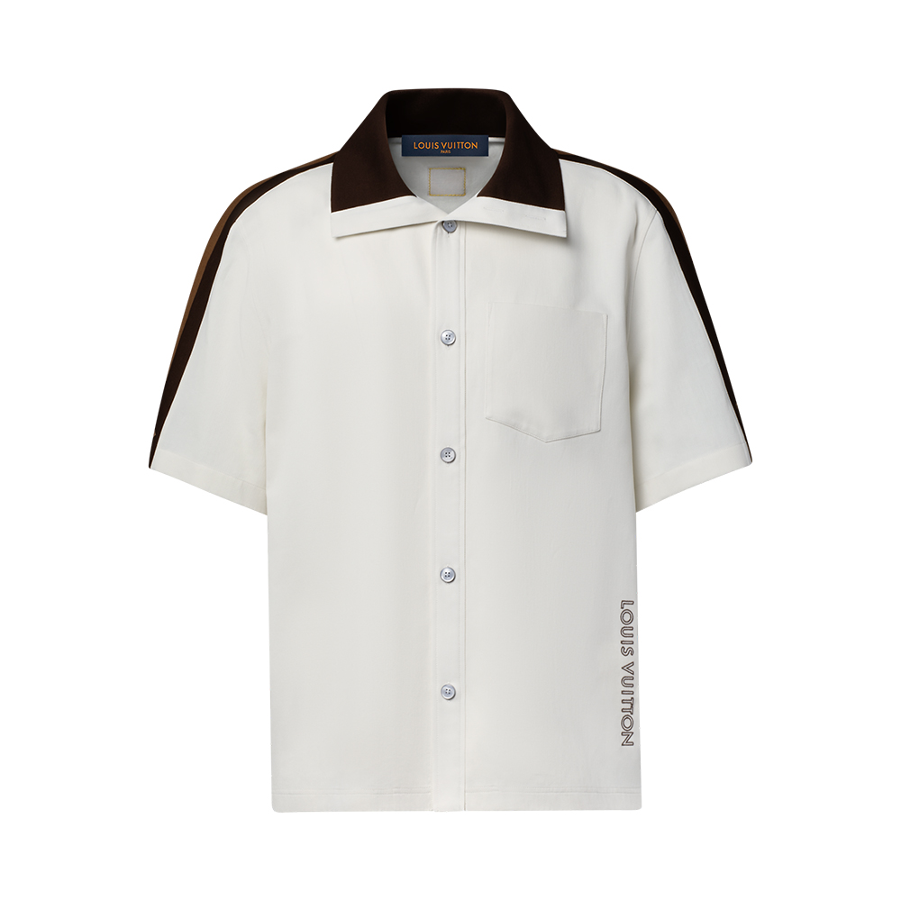 LOUIS VUITTON Bicolor Warm Up Short-Sleeved Shirt #384393