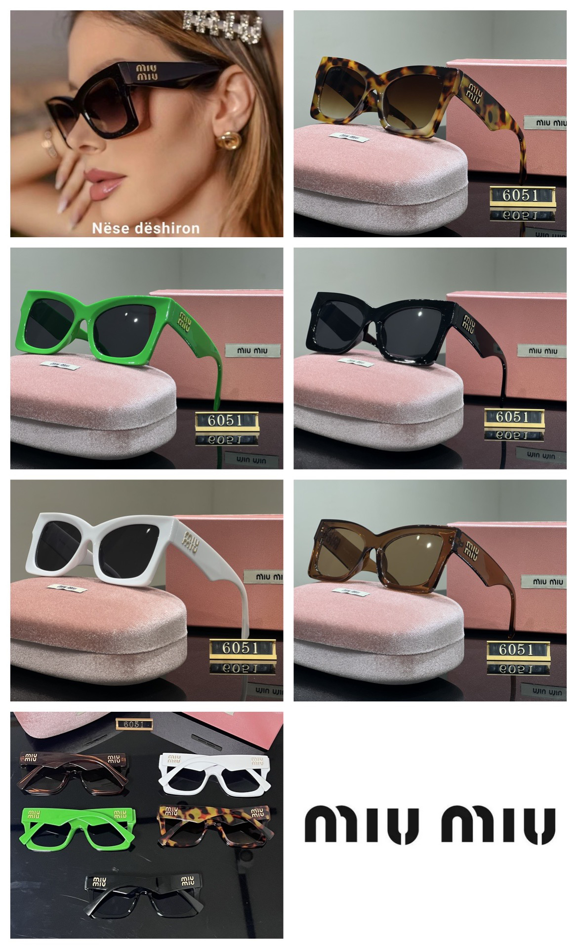 [TOP] Miu Miu Sunglasses - 5 Colors - 711 Luxury
