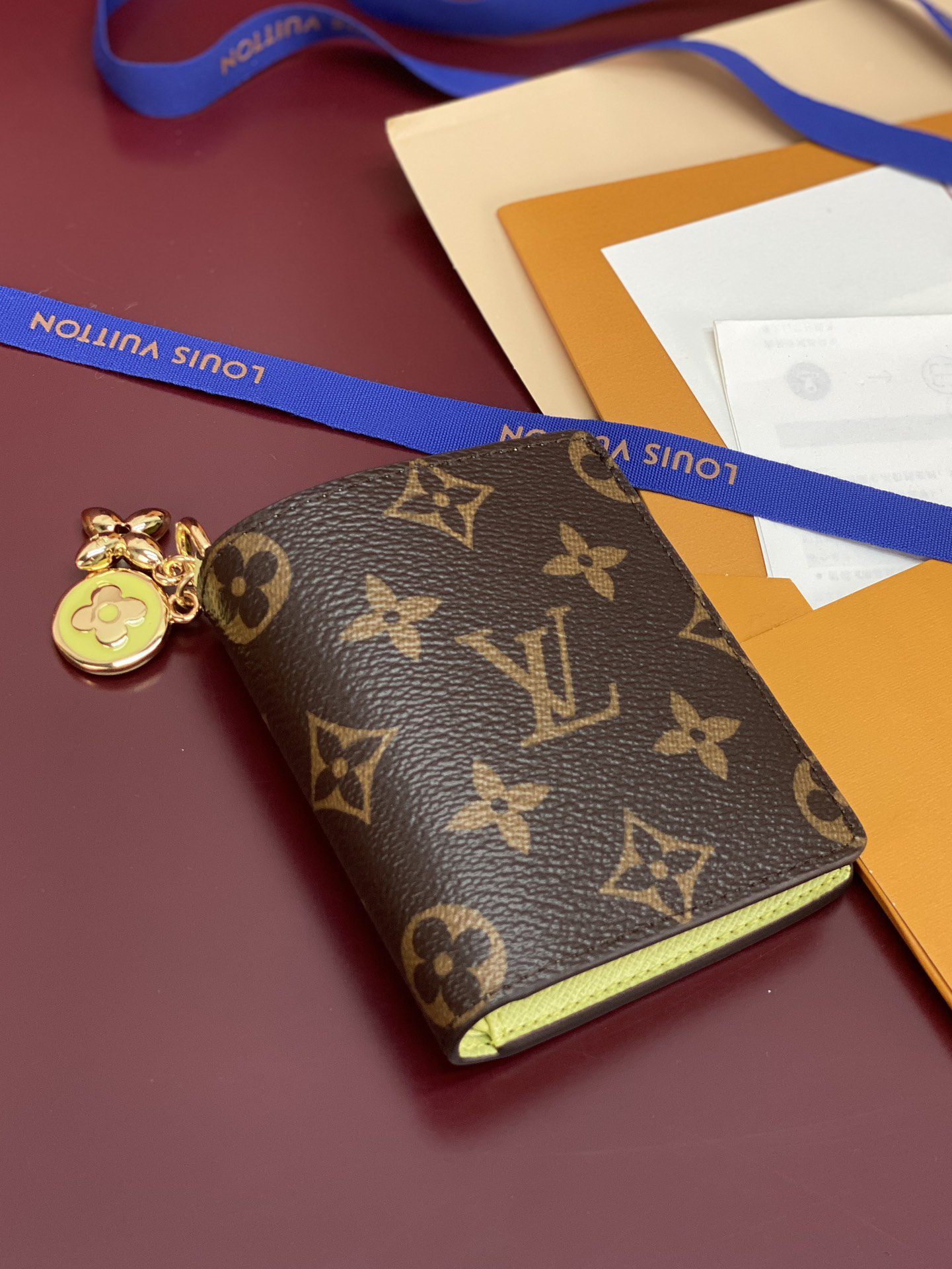 [TOP] Louis Vuitton LV Monogram Canvas/Leather Wallet 9x10x2.5cm - Brown/Green - 711 Luxury