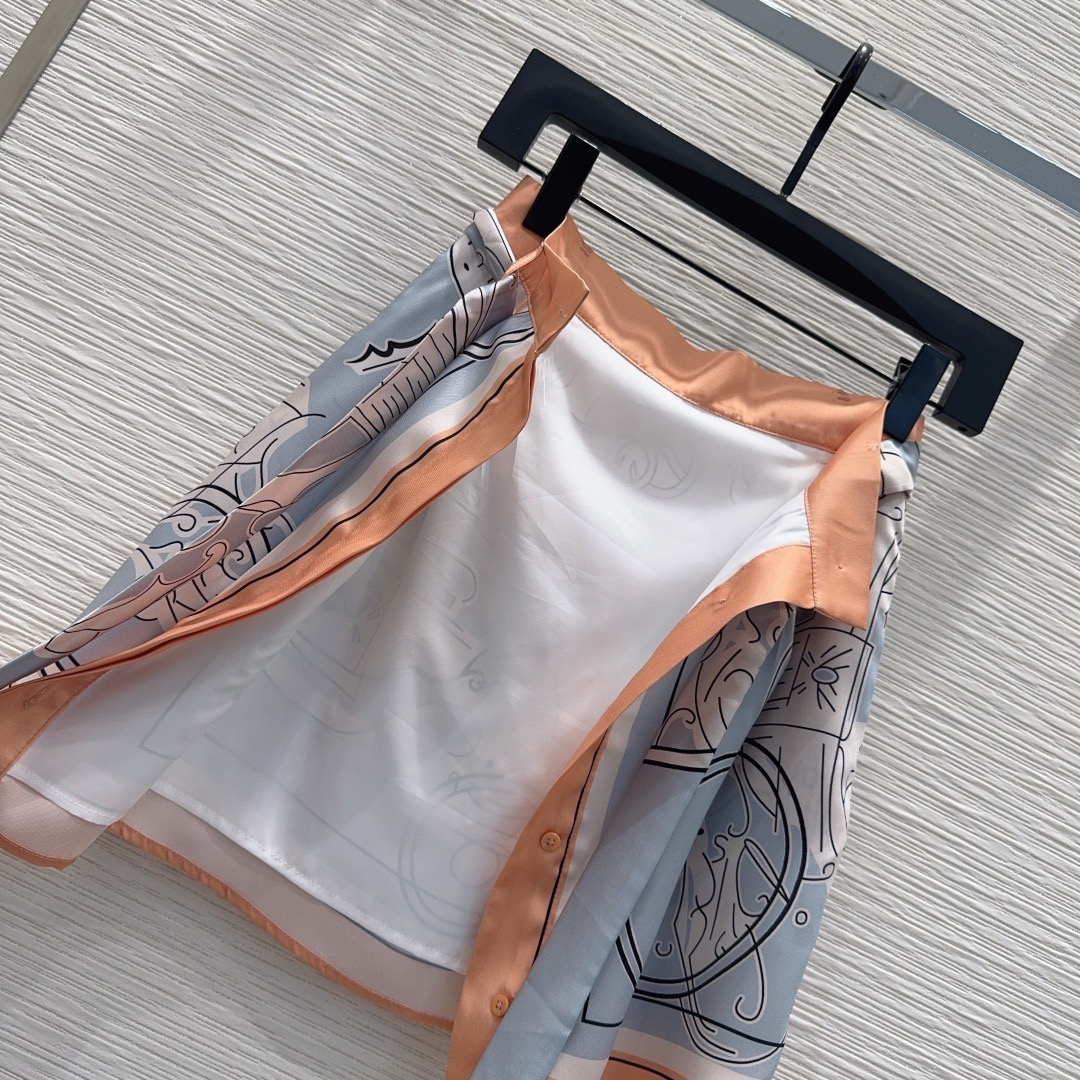 [TOP] HERMES Skirt - Blue