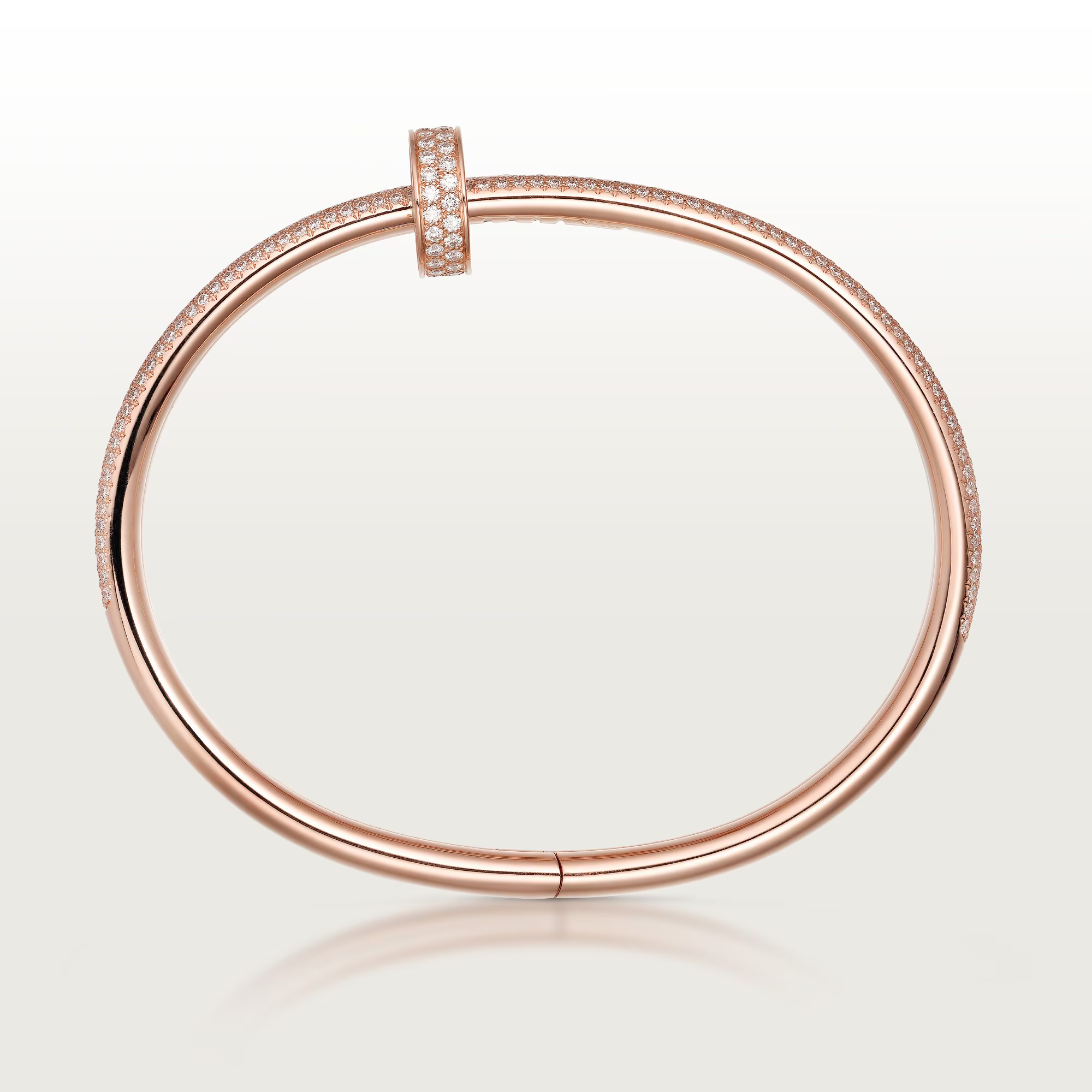 Carty Nails Infinity Wrap Bracelet, Rose  Gold, Half-Paved