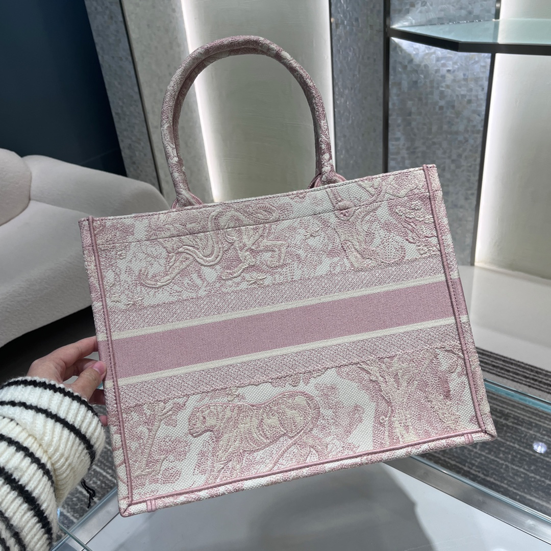 [TOP] Christian Dior Book Tote Bag 36cm - Pink - 711 Luxury