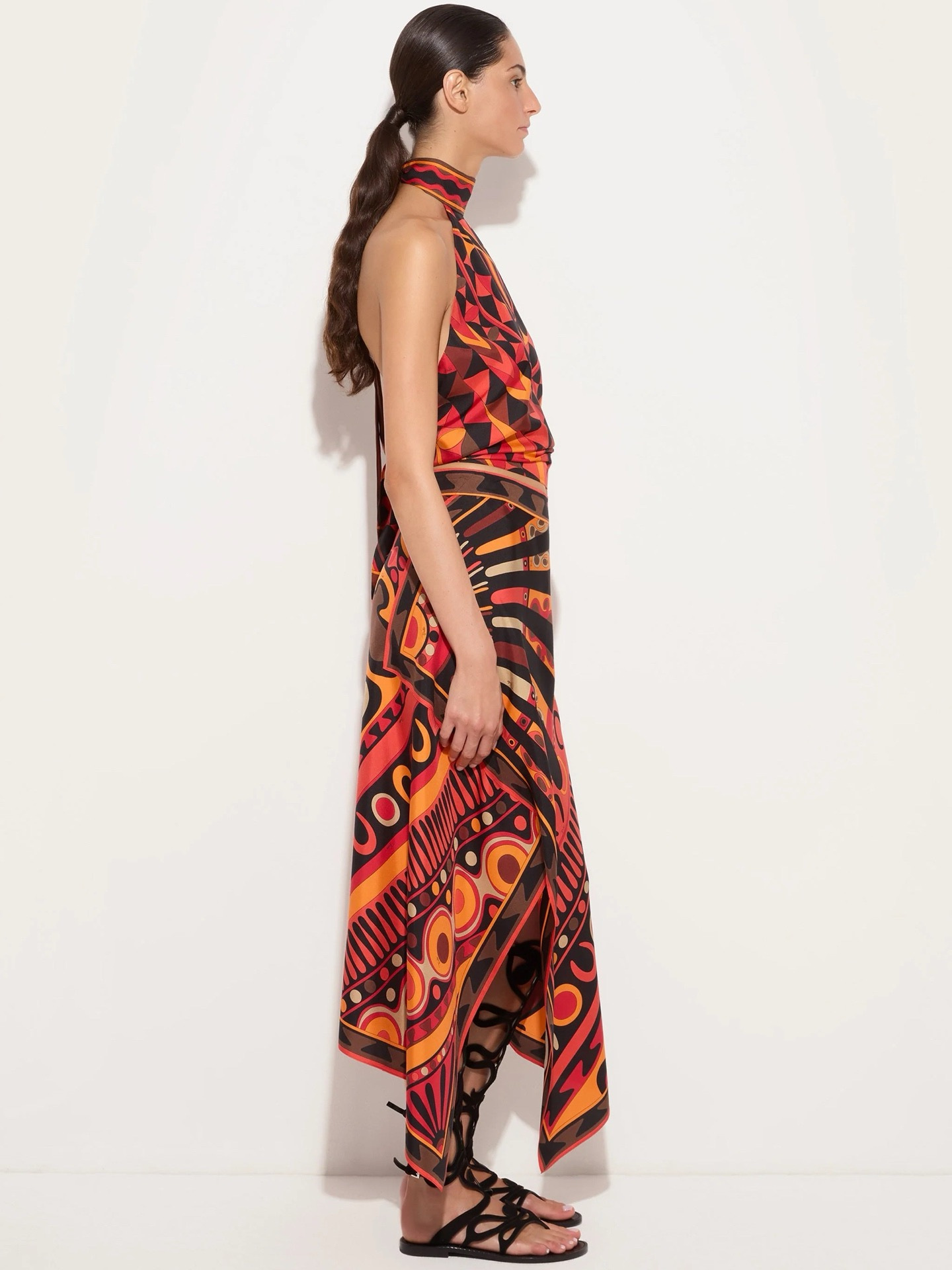 Pucci Twill Silk Irregular Skirt #385685