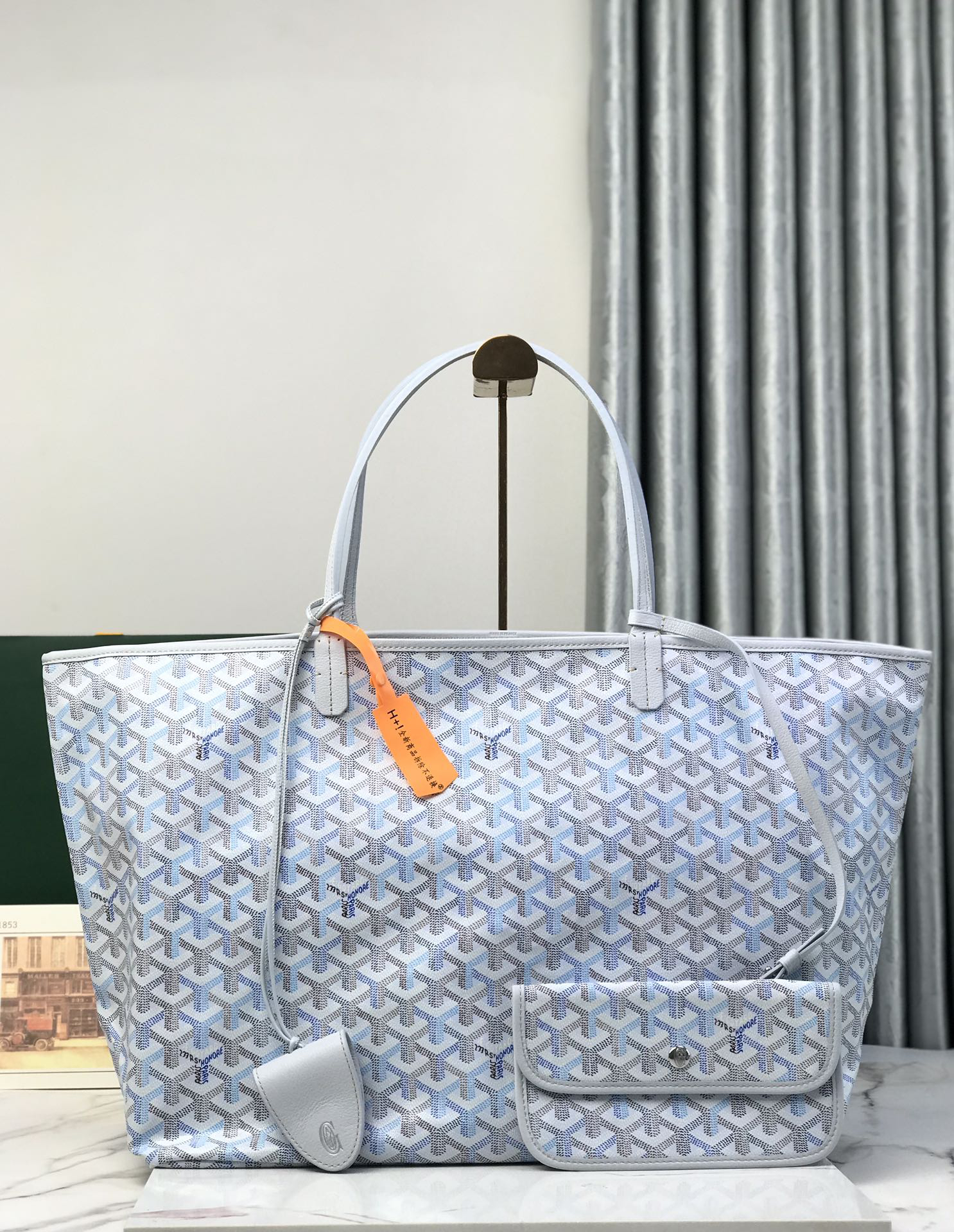 [TOP] Goyard Saint Louis Bag 40-20-32 CM - Blue - 711 Luxury