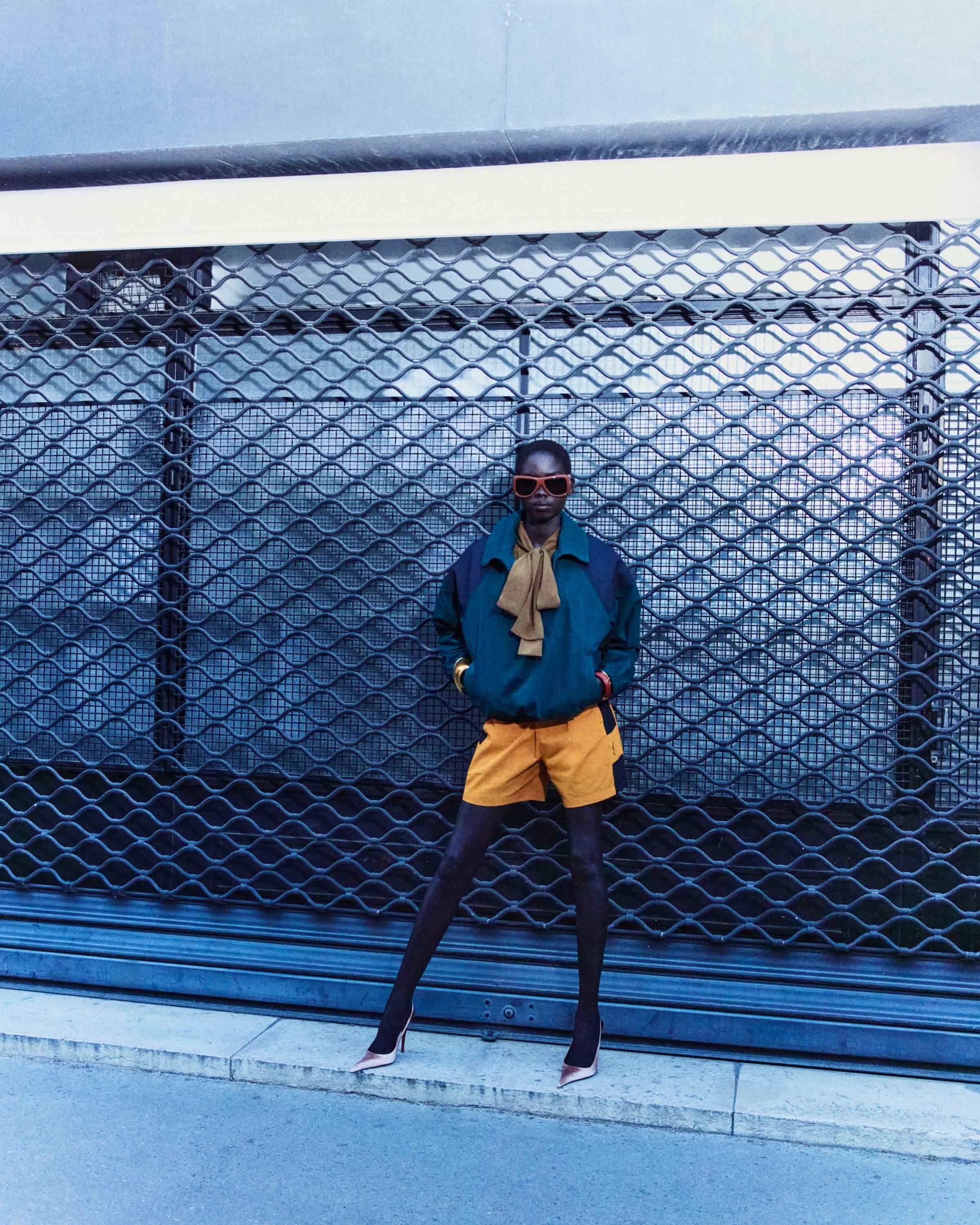 Saint Laurent yellow Clothing Saint Laurent Cassandre Bermuda Shorts in Cotton in Yellow View 2 | Nigo Office
