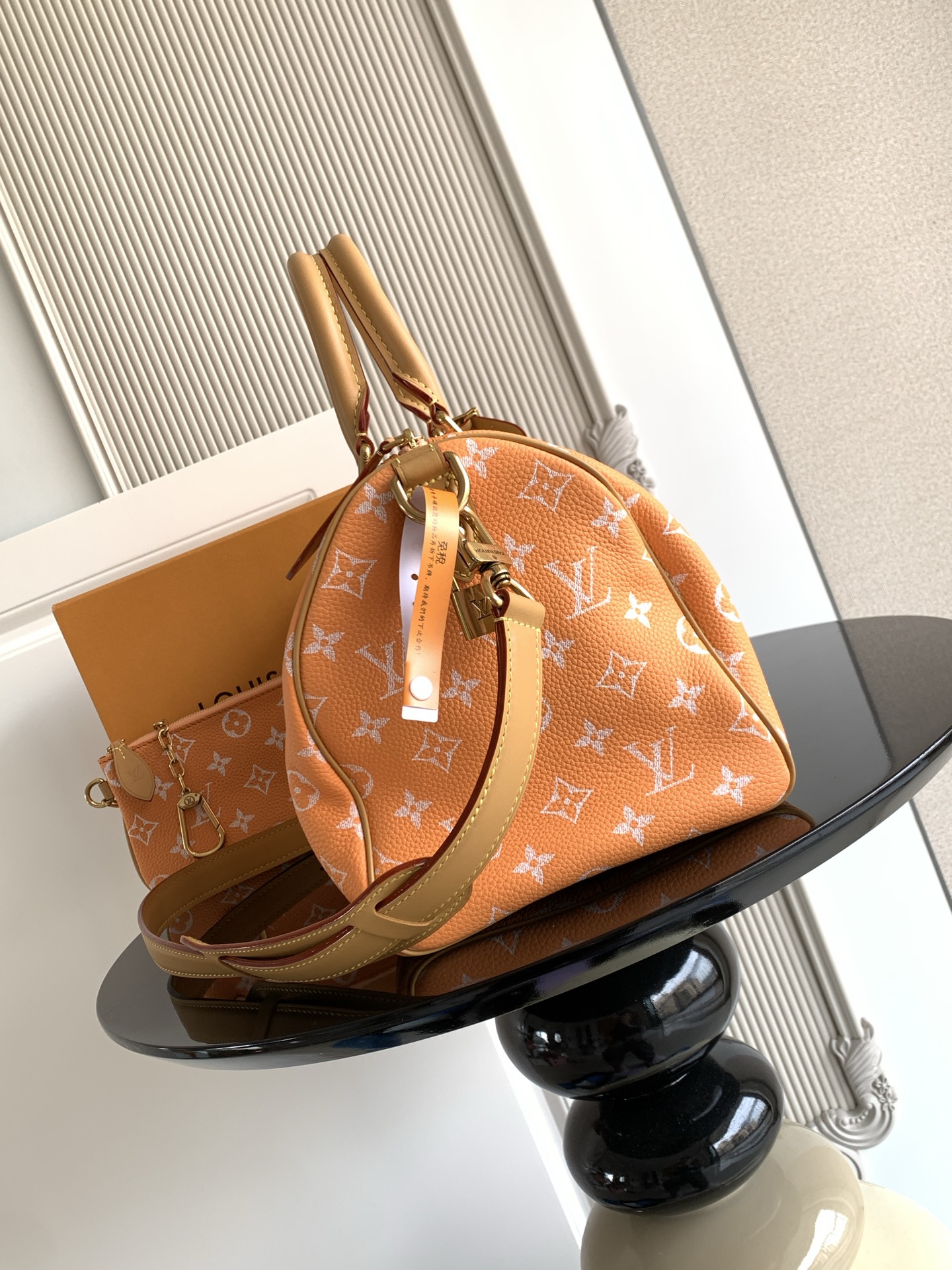 [TOP] Louis Vuitton LV Speedy 30/40 Bandoulière Bag 30x21x17cm/40x26x23cm - Orange