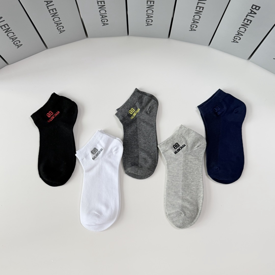 [TOP] BALENCIAGA Socks - 5 Pieces as a Set - 711 Luxury