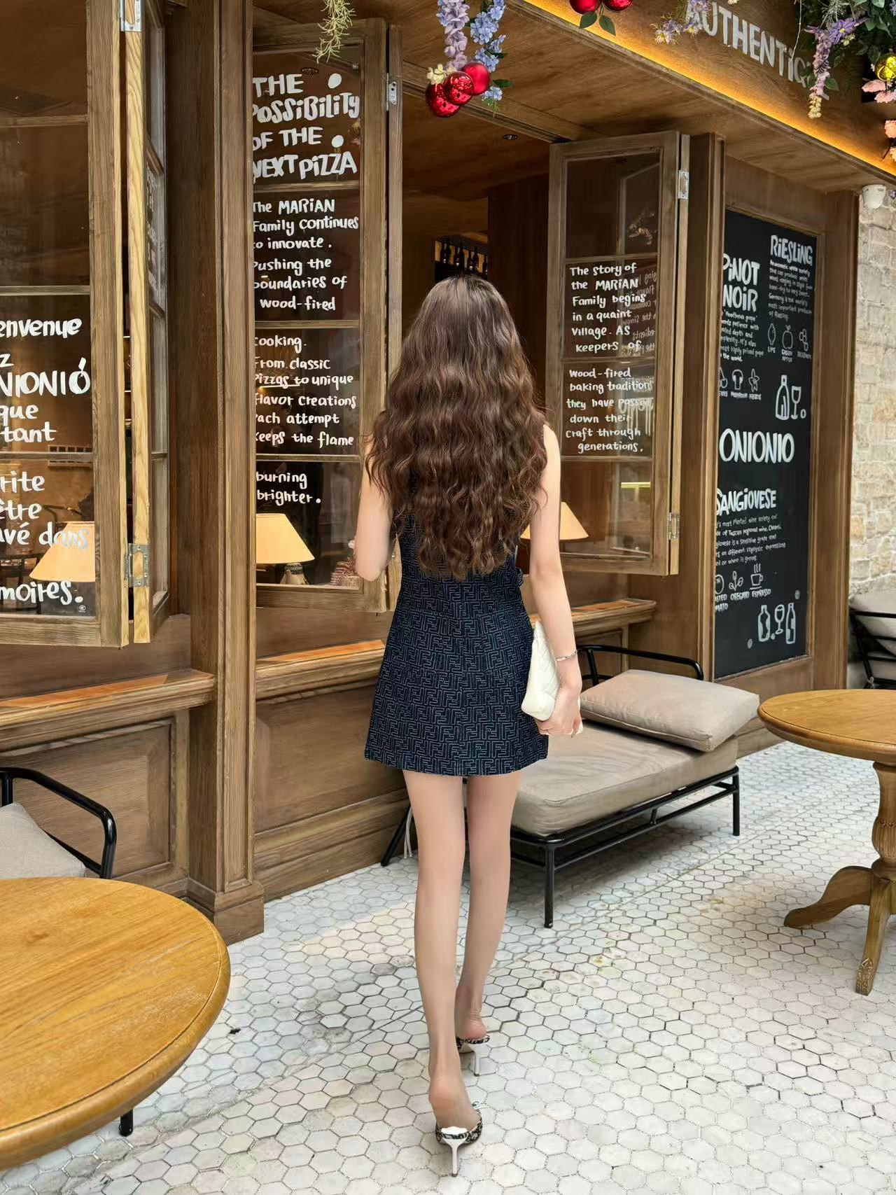 [TOP] FENDI Denim Dress - Navy Blue