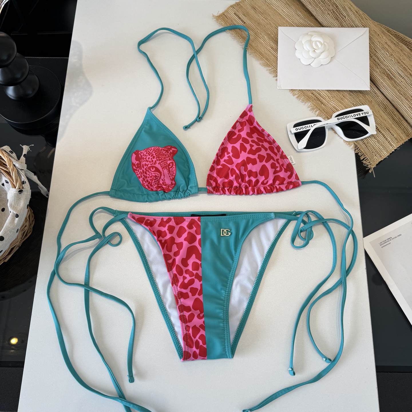 [TOP] Dolce & Gabbana DG Bikini Swimsuit - Blue - 711 Luxury