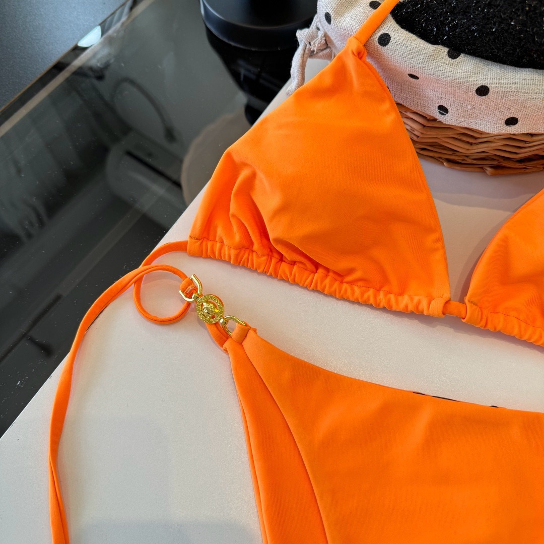 [TOP] VERSACE Bikini Swimsuit - Orange - 711 Luxury