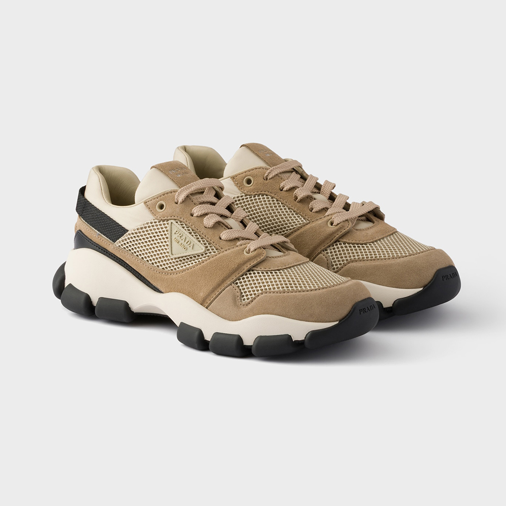 Prada Shoes PRADA Mesh Fabric And Suede Sneakers #394882 View 2 | Nigo Office