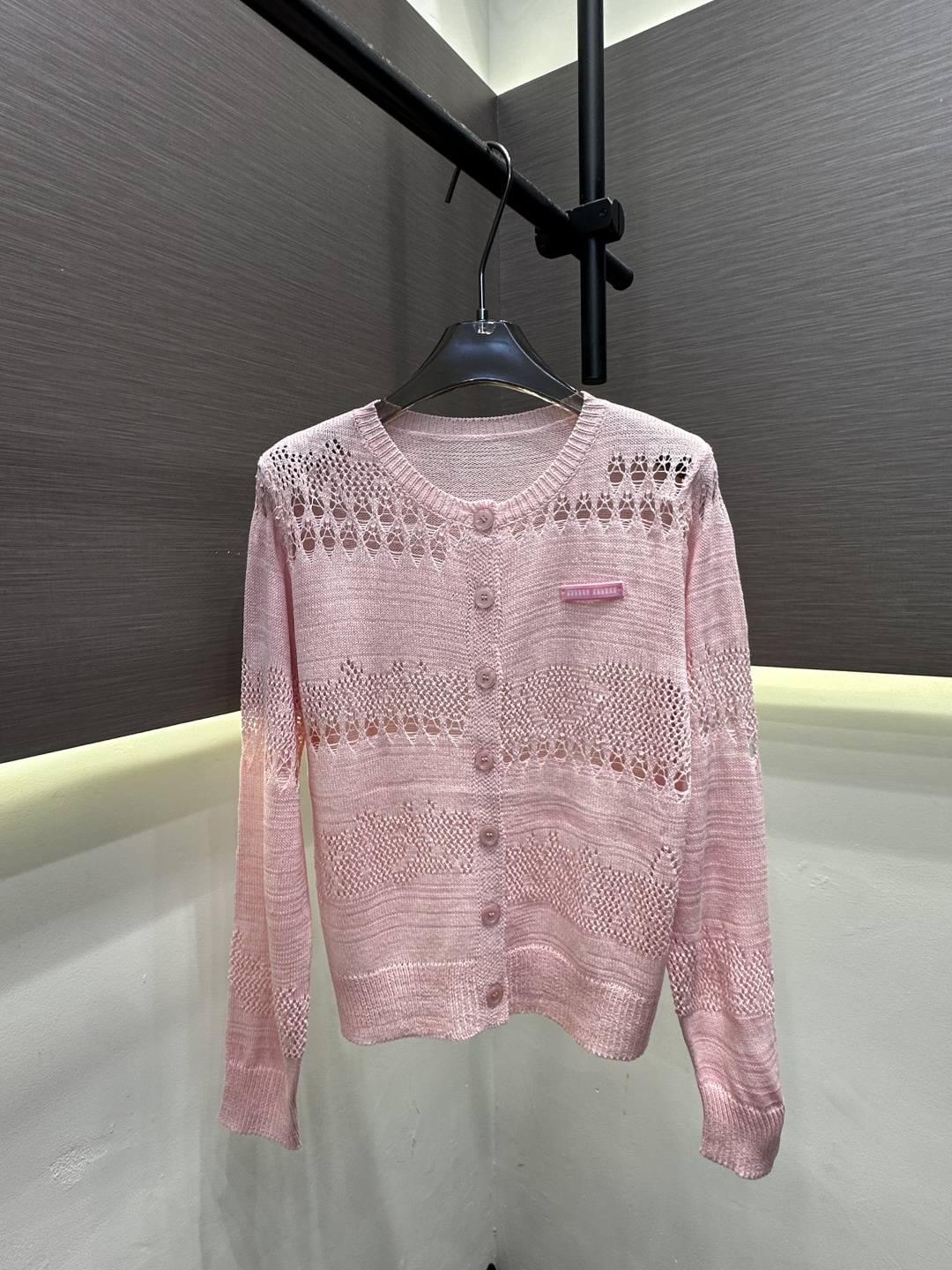 [TOP] Miu Miu Knitted Long-sleeved Shirt - 2 Colors - 711 Luxury