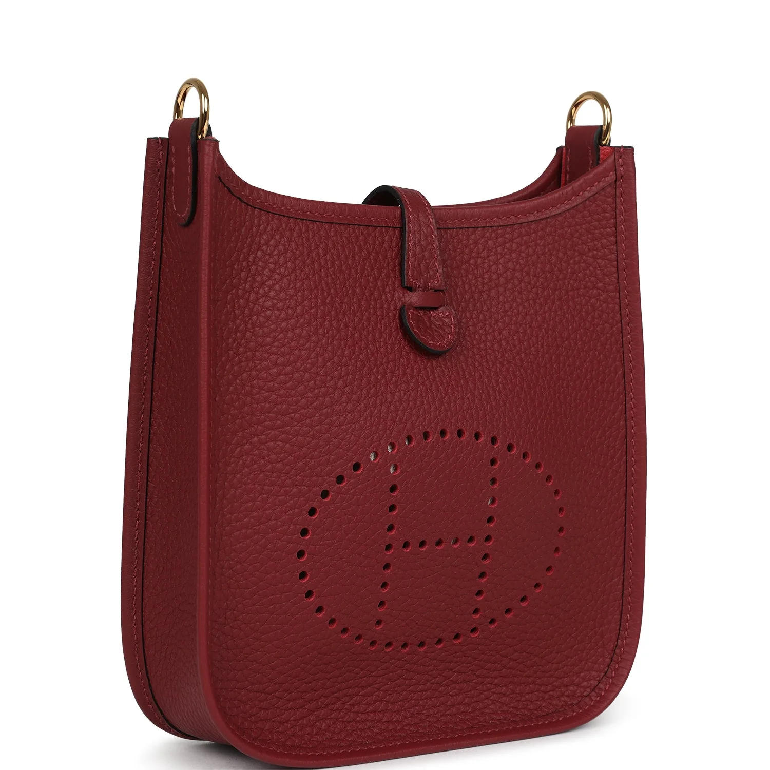 Hermes Evelyne TPM Rouge H Clemence Gold Hardware