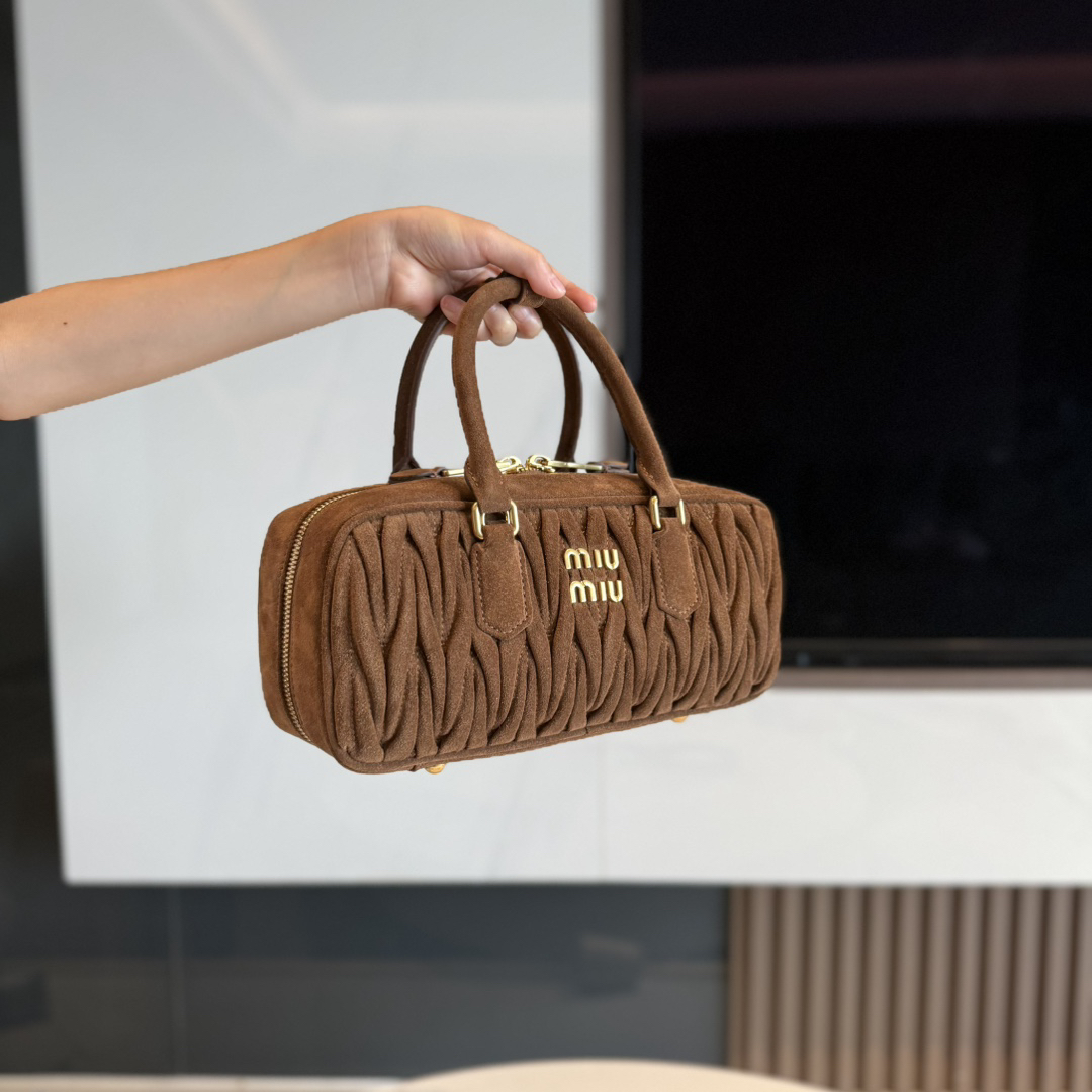 [TOP] Miu Miu Bag 27X12X9cm - Brown - 711 Luxury