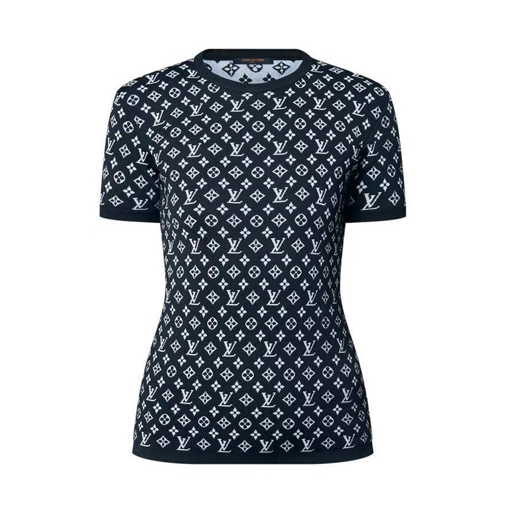 Louis Vuitton Clothing LOUIS VUITTON Monogram Jacquard Knit Top #394892 | Nigo Office