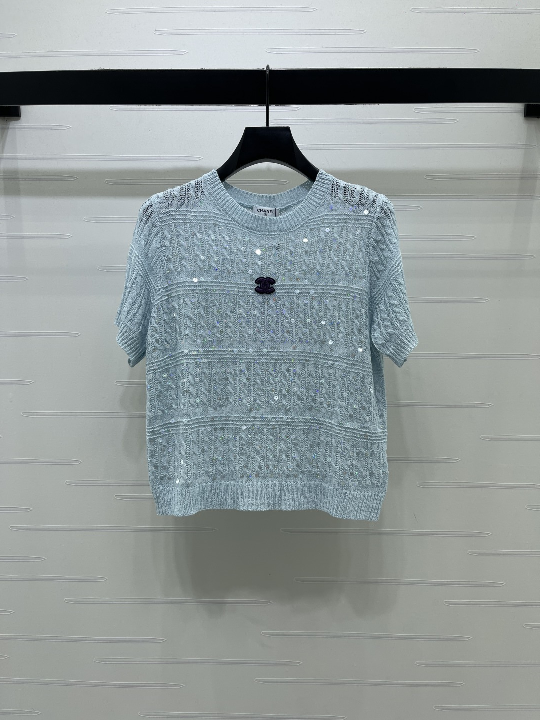 [TOP] CHANEL Knit Top - Blue - 711 Luxury