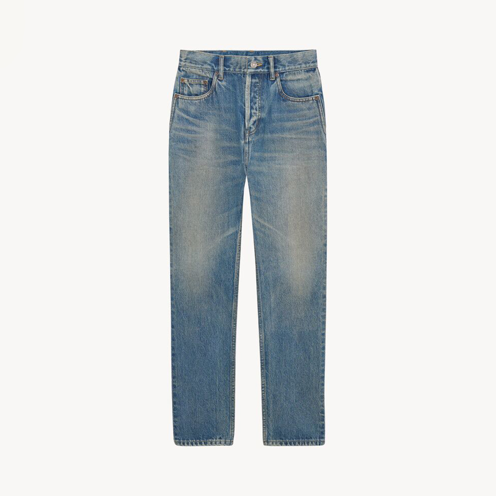 Saint Laurent Clothing Saint Laurent Distressed Vintage Washed Skinny Jeans | Nigo Office