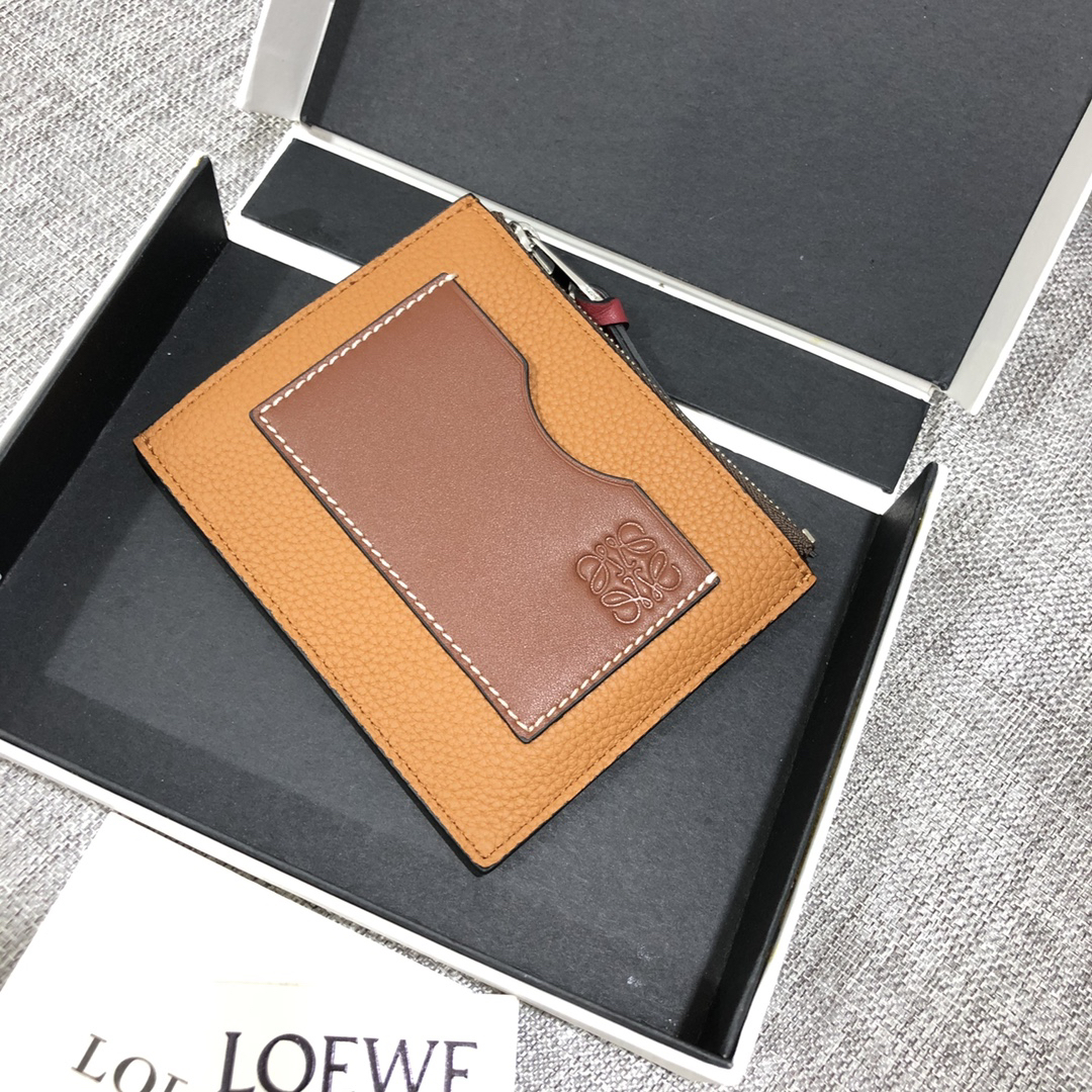 [TOP] LOEWE Card Holder 12*9.5 cm - Brown