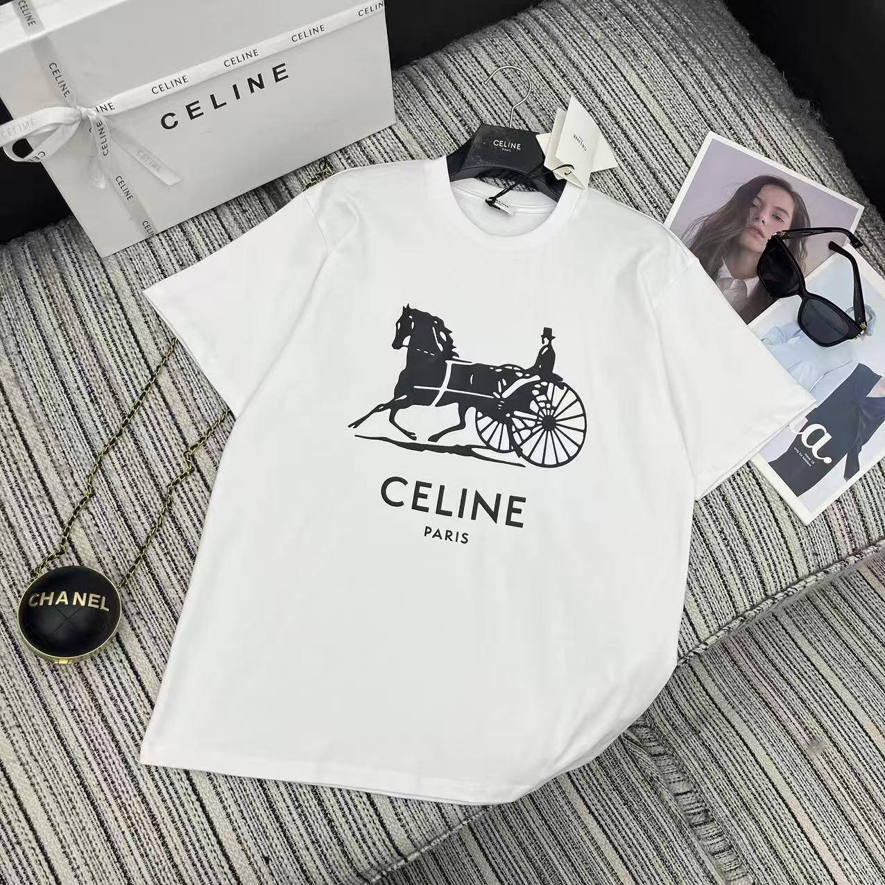 [TOP] CELINE  T-shirt - White