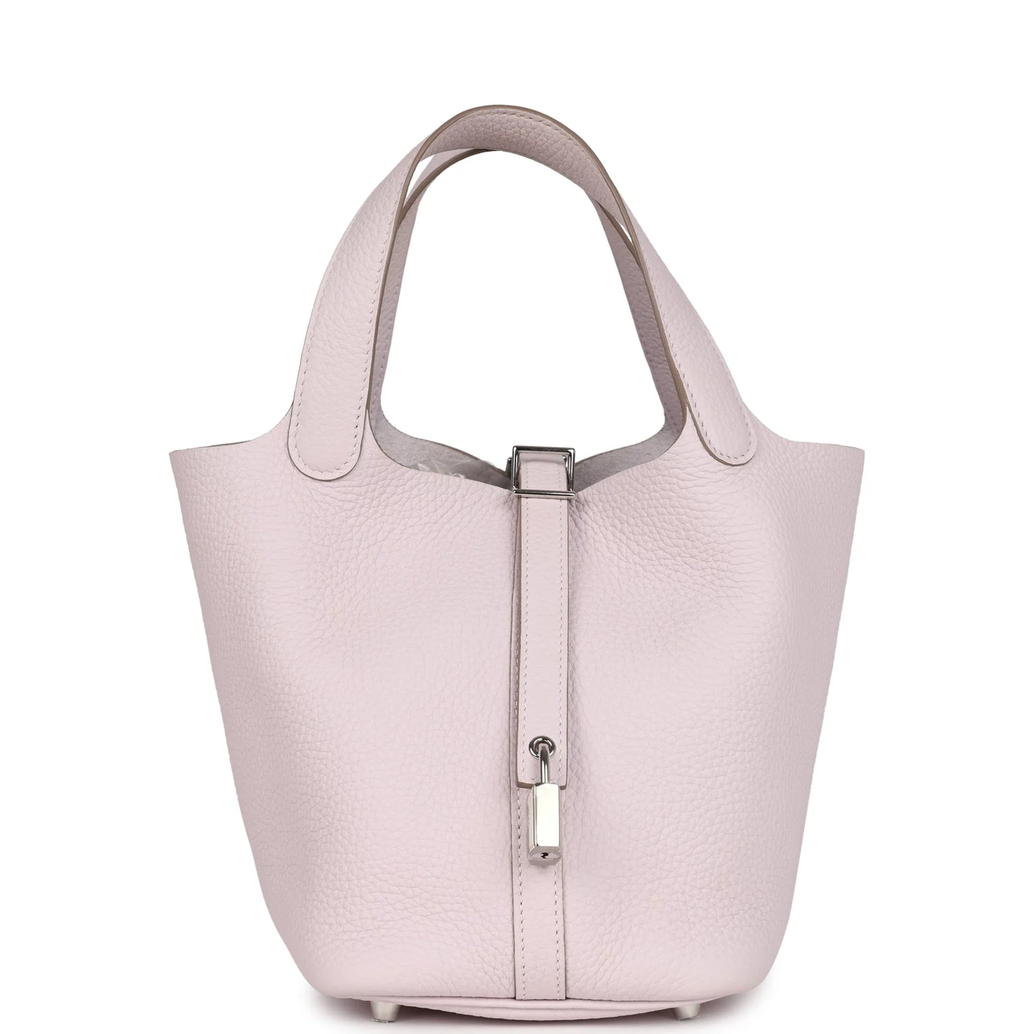 Hermes Picotin Lock  Mauve Pale Clemence Palladium Hardware