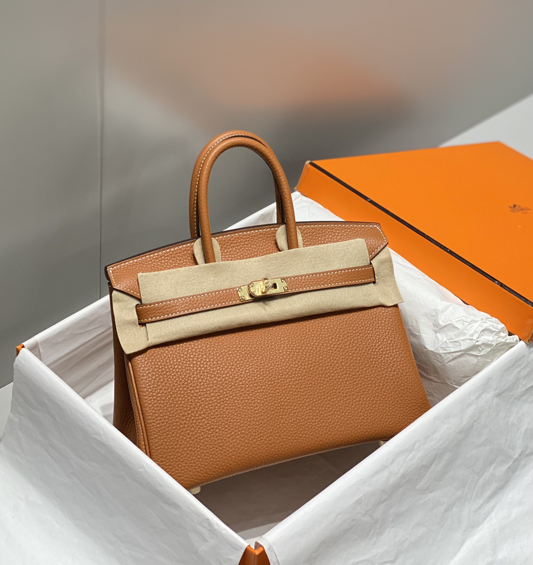 [TOP] HERMES Birkin Togo Leather 25cm - Gold & GHW