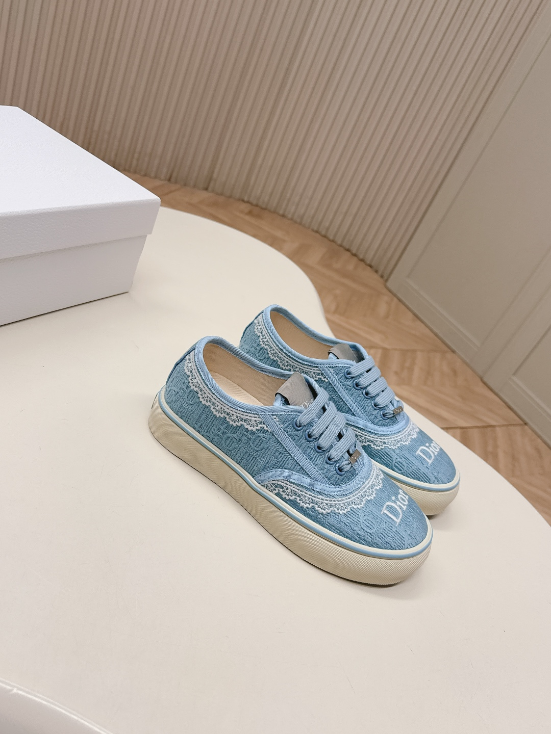 [TOP] Christian Dior Oblique Casual Shoes - Blue - 711 Luxury