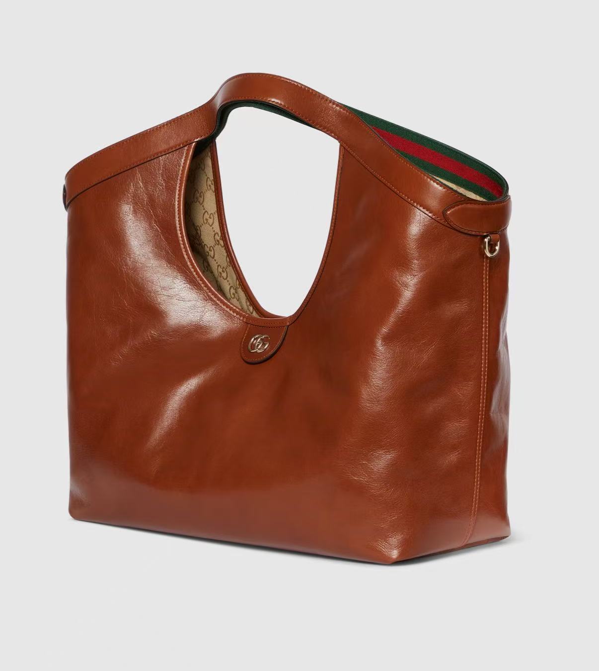 [TOP] GUCCI Giglio Tote Bag 60x47x16cm - Brown - 711 Luxury