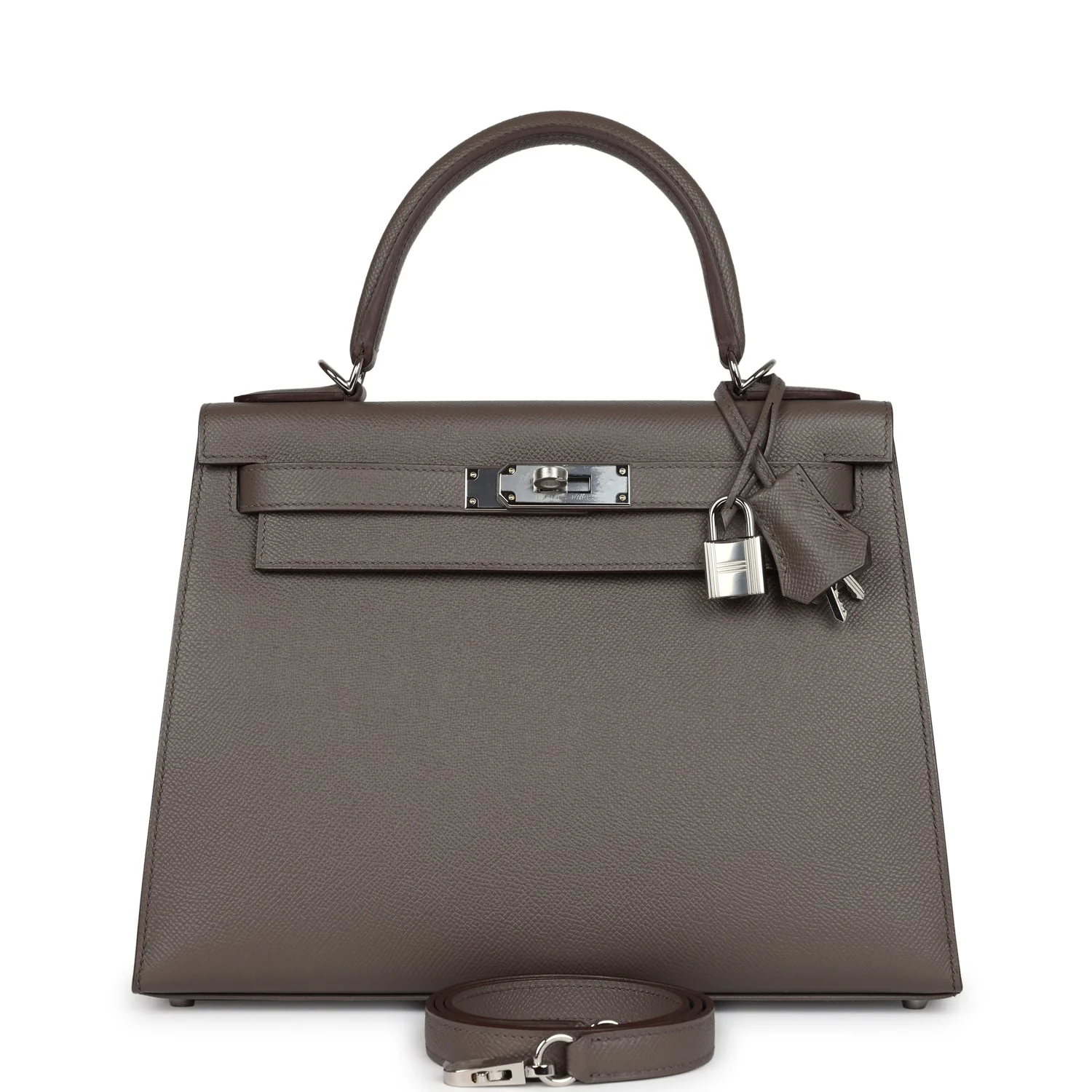 Hermes Kelly Sellier  Etain Epsom Palladium Hardware