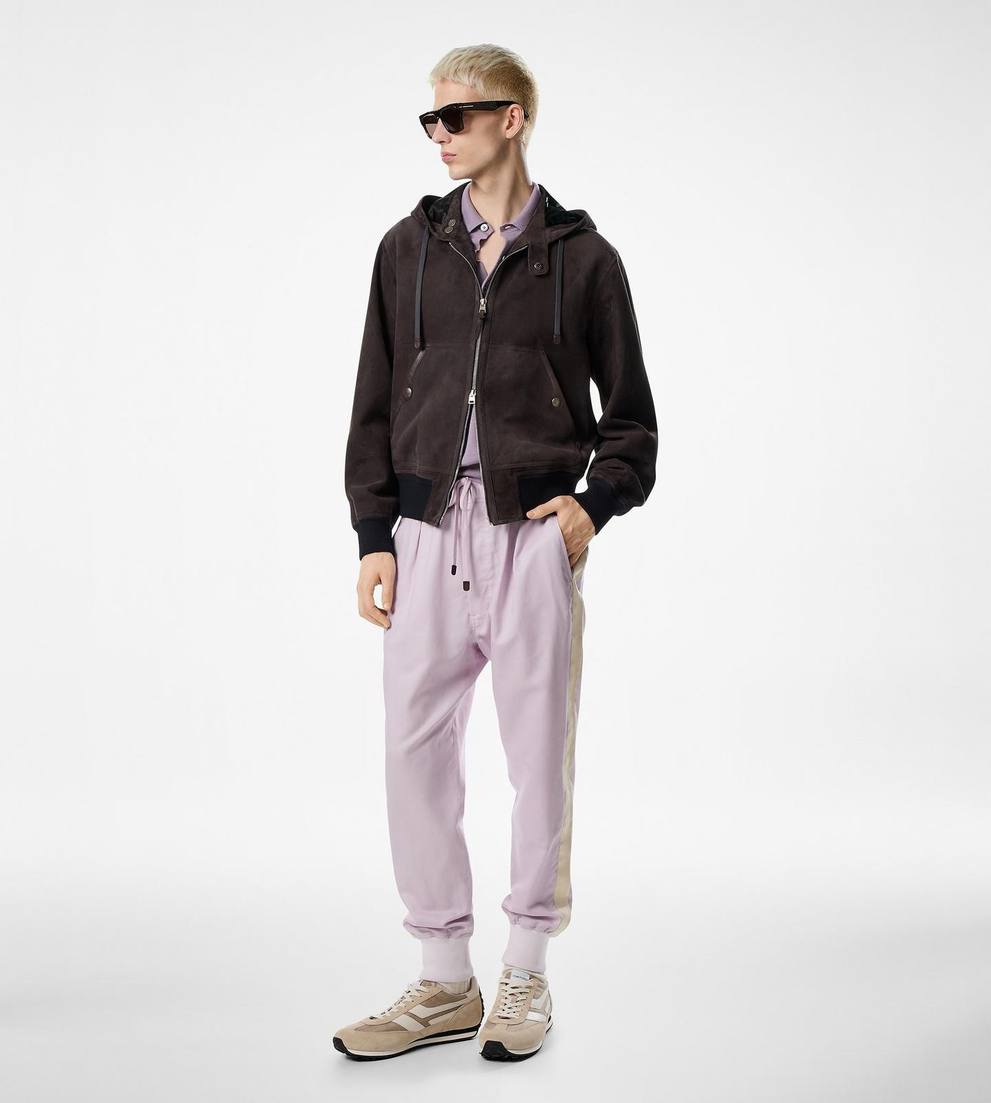Tom Ford Clothing Tom Ford Cowhide Suede Hooded Jacket #395611 View 2 | Nigo Office