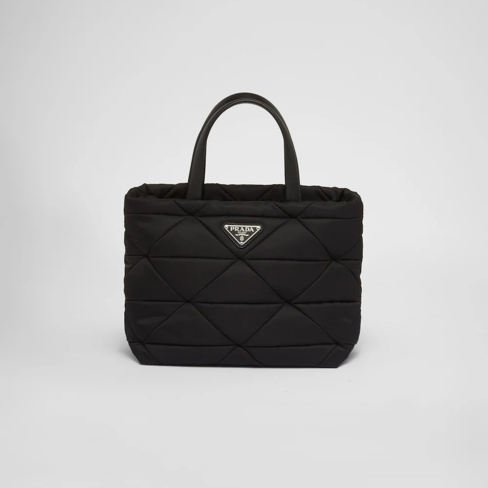 Padded Re-Nylon tote bag